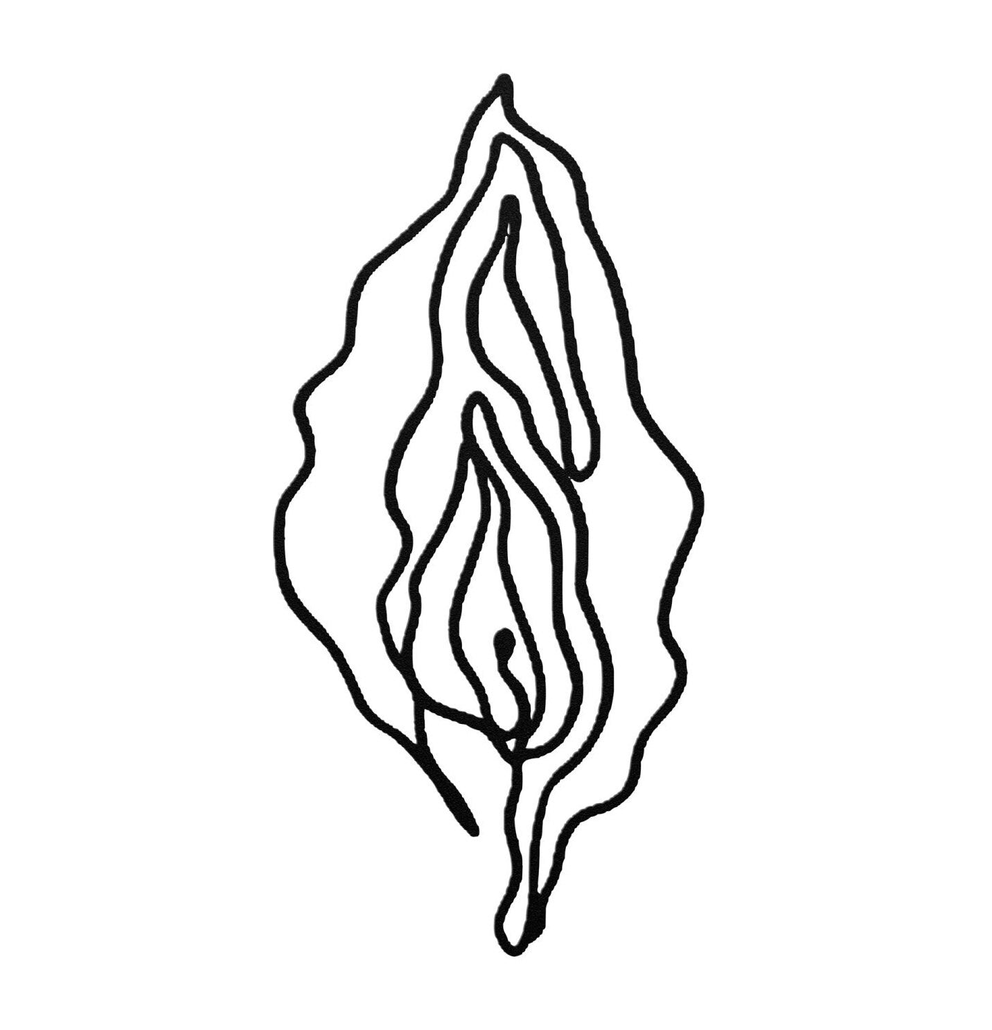 Female Sex Metal Wall Decor | Naughty Vagina Art | Sexy Bedroom & Party Decoration