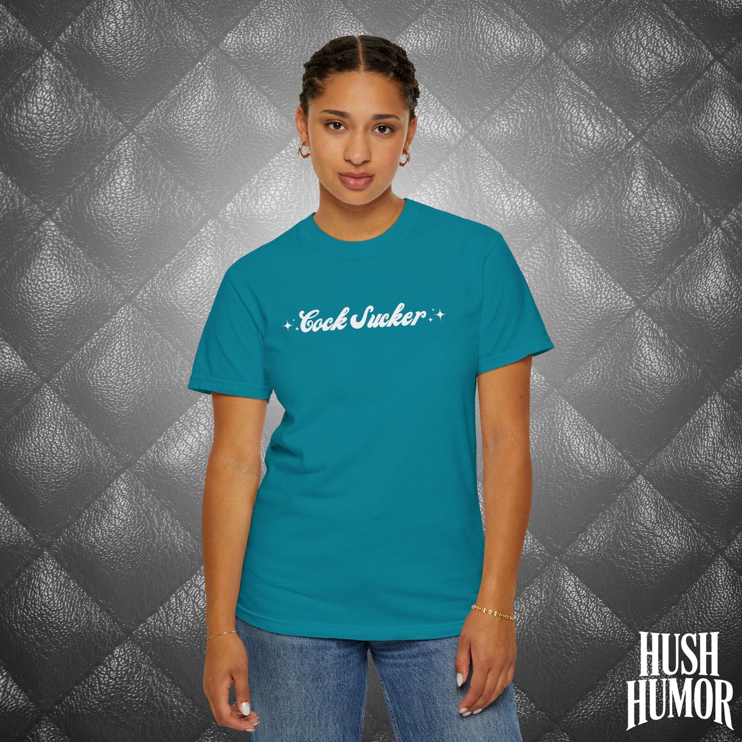 C*ck Sucker T-Shirt – Naughty Girl Comfort Colors Tee, Sexy NSFW Hot Wife Shirt, Offensive Inappropriate Graphic Shirt for Women