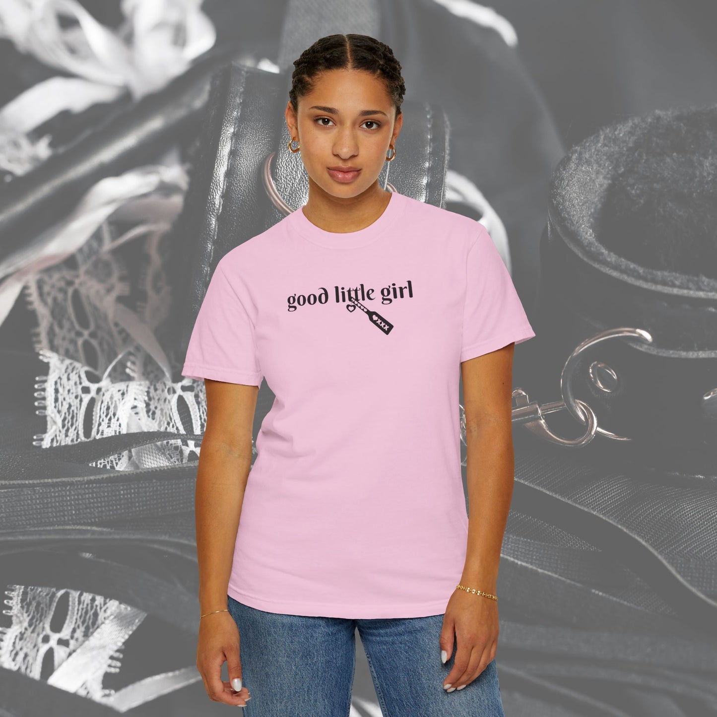 Submissive good little girl T-shirt, BDSM DomSub Wife Gift, Comfort Color Tee, Good Little Girl Shirt, BDSM Submissive Wife Shirt