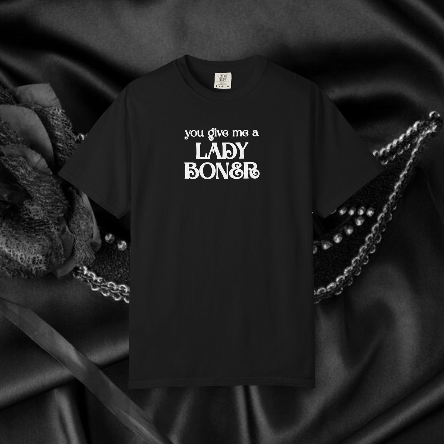 You Give Me a Lady Boner Funny Sex Shirt – Offensive NSFW Tee, Inappropriate Women’s Top, Shocking Party Apparel