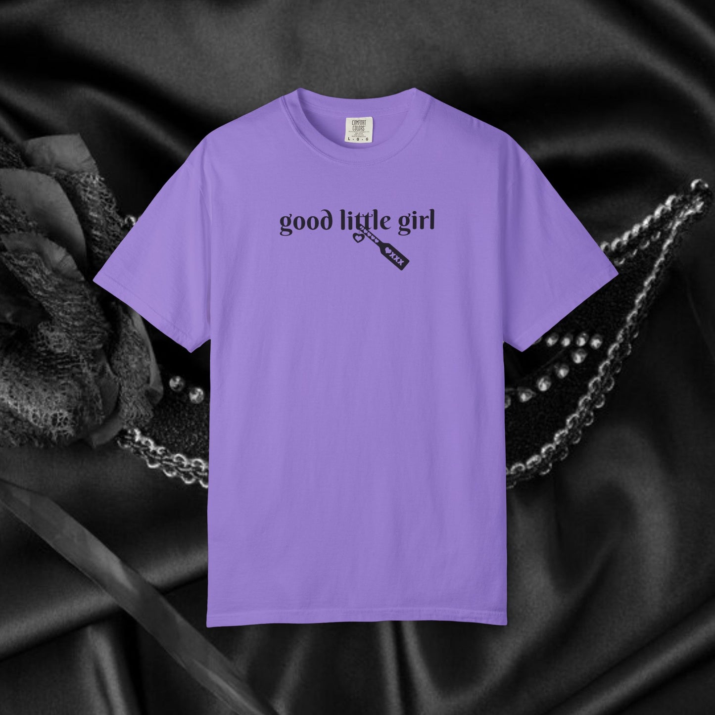 Submissive good little girl T-shirt, BDSM DomSub Wife Gift, Comfort Color Tee, Good Little Girl Shirt, BDSM Submissive Wife Shirt