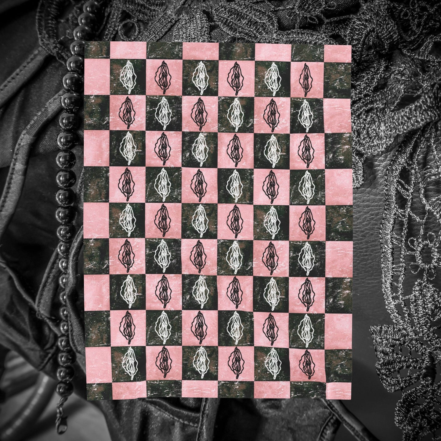 Vintage Style Female Sex Print Blanket, Sexy Feminist gift, Lesbian Bachelorette Gift idea