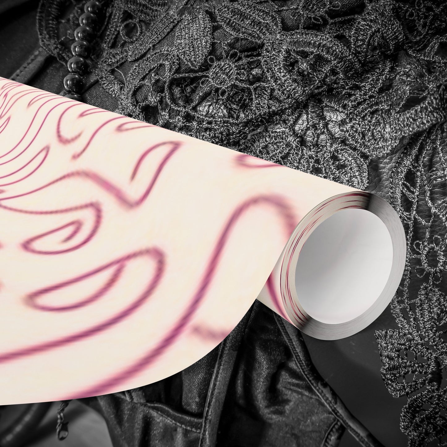 Hand drawn chic penis gift wrap for Birthdays, Holidays, Bachelorettes, Adult Naughty Paper