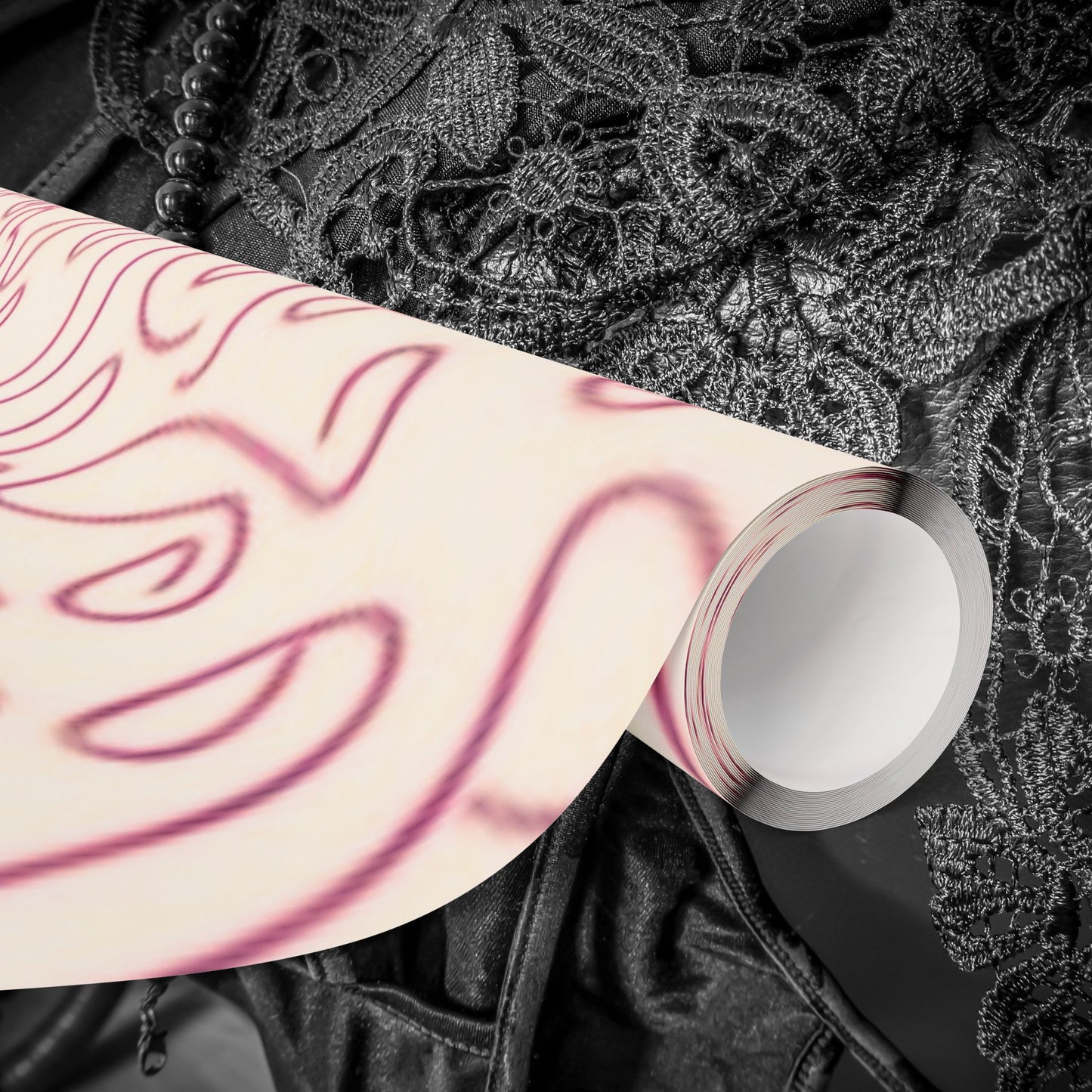 Hand drawn chic penis gift wrap for Birthdays, Holidays, Bachelorettes, Adult Naughty Paper
