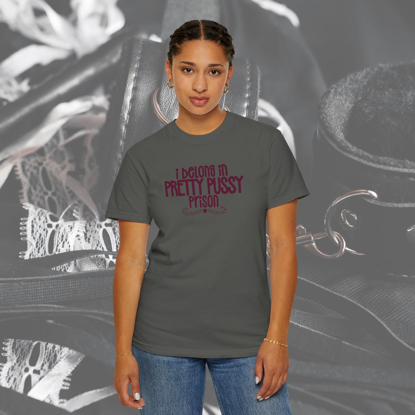 Pretty P*ssy Prison, Funny Adult T-shirt, Offensive Ladies Shirt, Unisex
