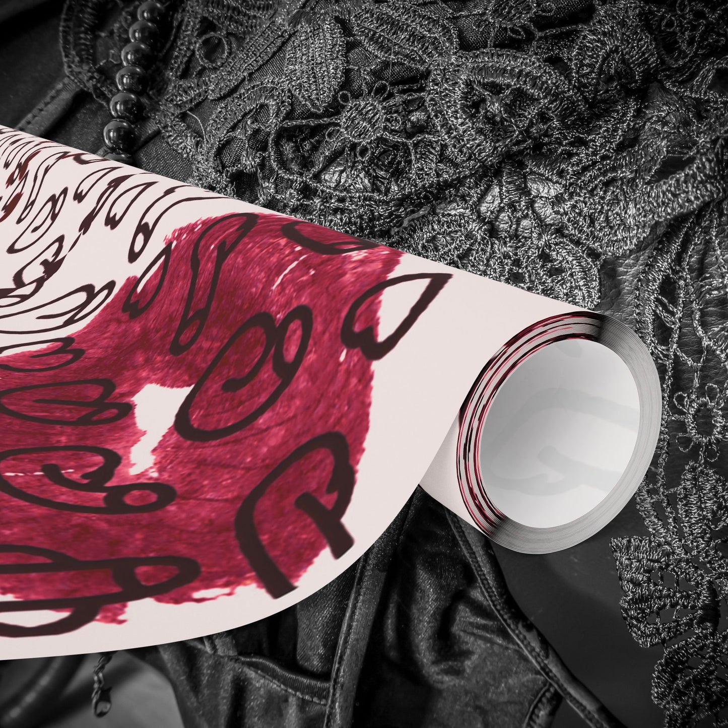 Sexy Penis Heart & Roses Gift Wrap, Stylish Packaging for Birthdays, Holidays