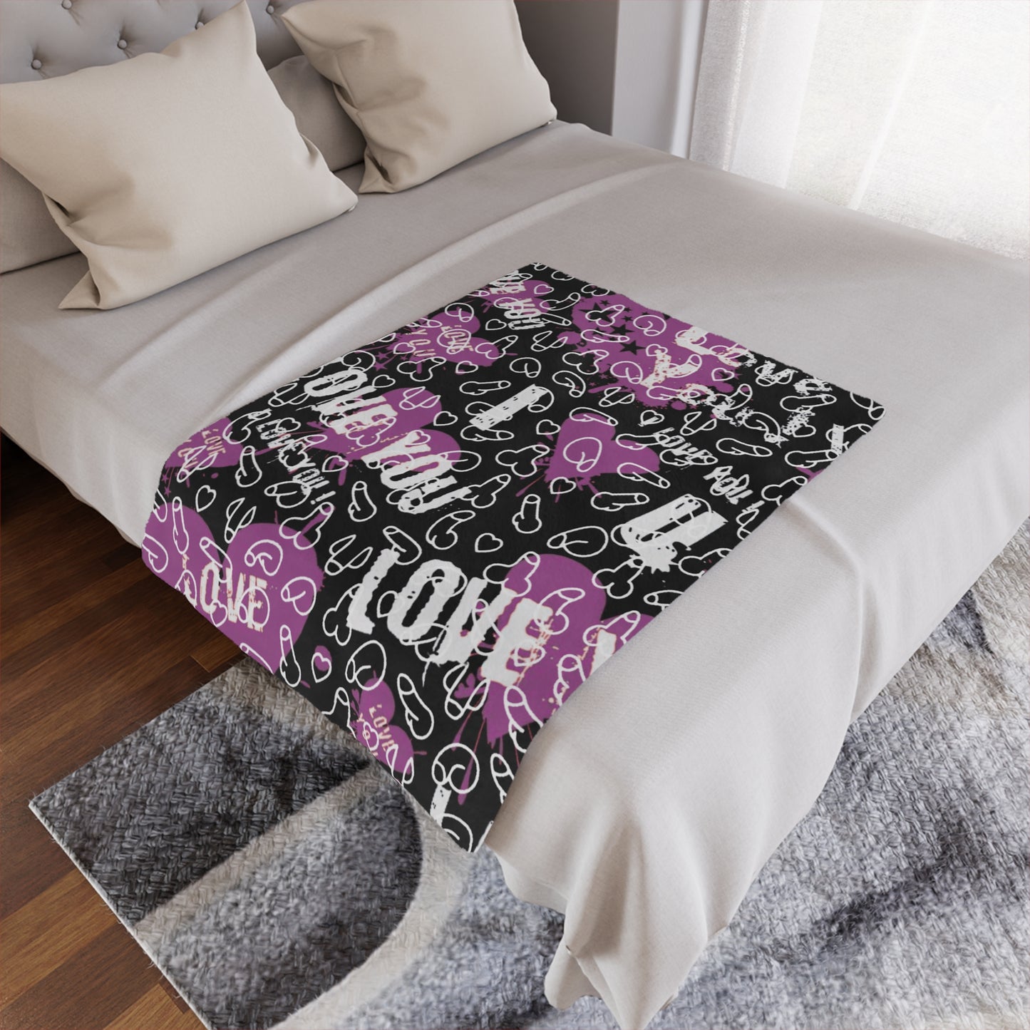 Penis Blanket Minky Blanket | Cozy Throw for Gifts, Soft Blanket, Warm Adult Themed blanket