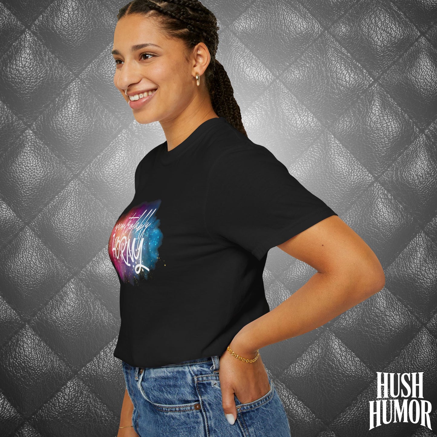 Uncontrollably Horny Shirt – Dirty Comfort Colors Tee for Hot Wife, Funny NSFW Party T-Shirt