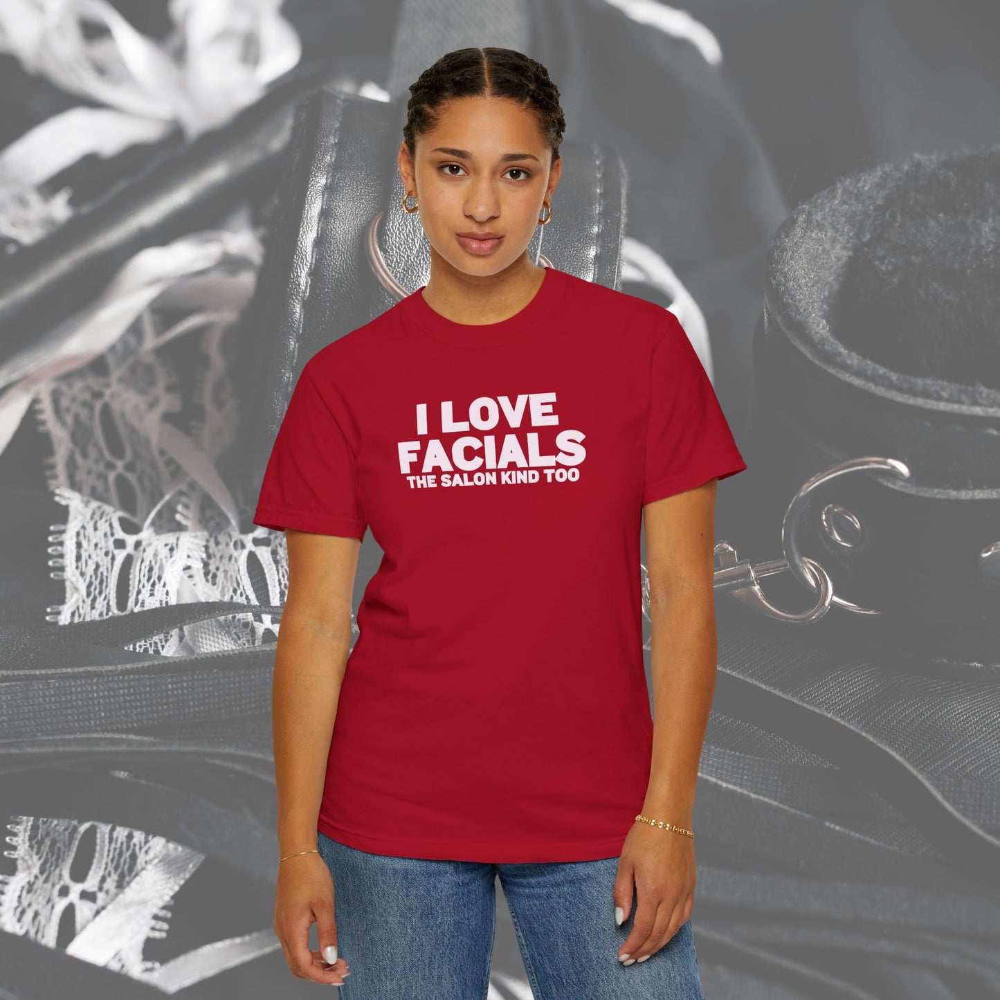 I Love Facials Funny Tee, Female Dom Blow Job Shirt, NSFW Inappropriate, Offensive Shirt, Female
