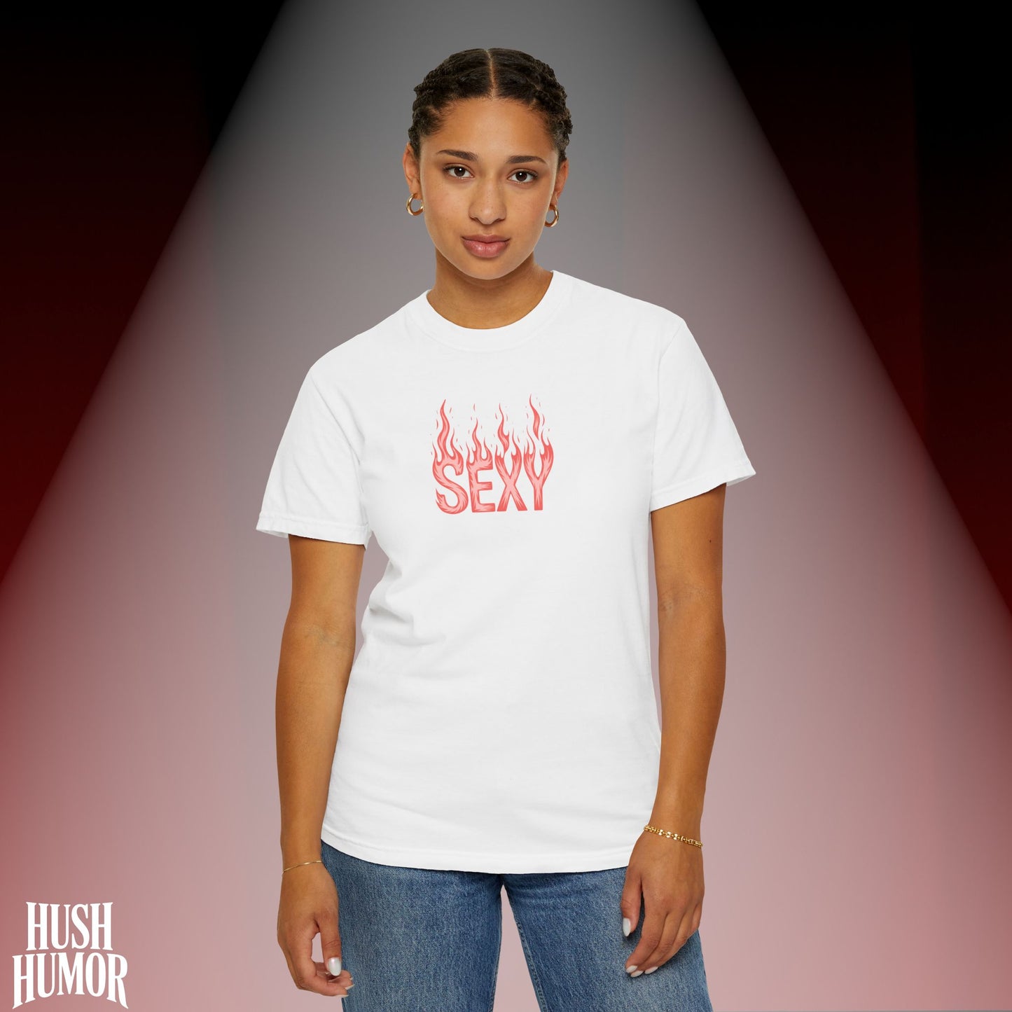 SEXY Flame T-Shirt | Bold Graphic Tee for Women | Naughty Comfort Colors Shirt | Hot Girl Summer Shirt | Edgy Festival Apparel