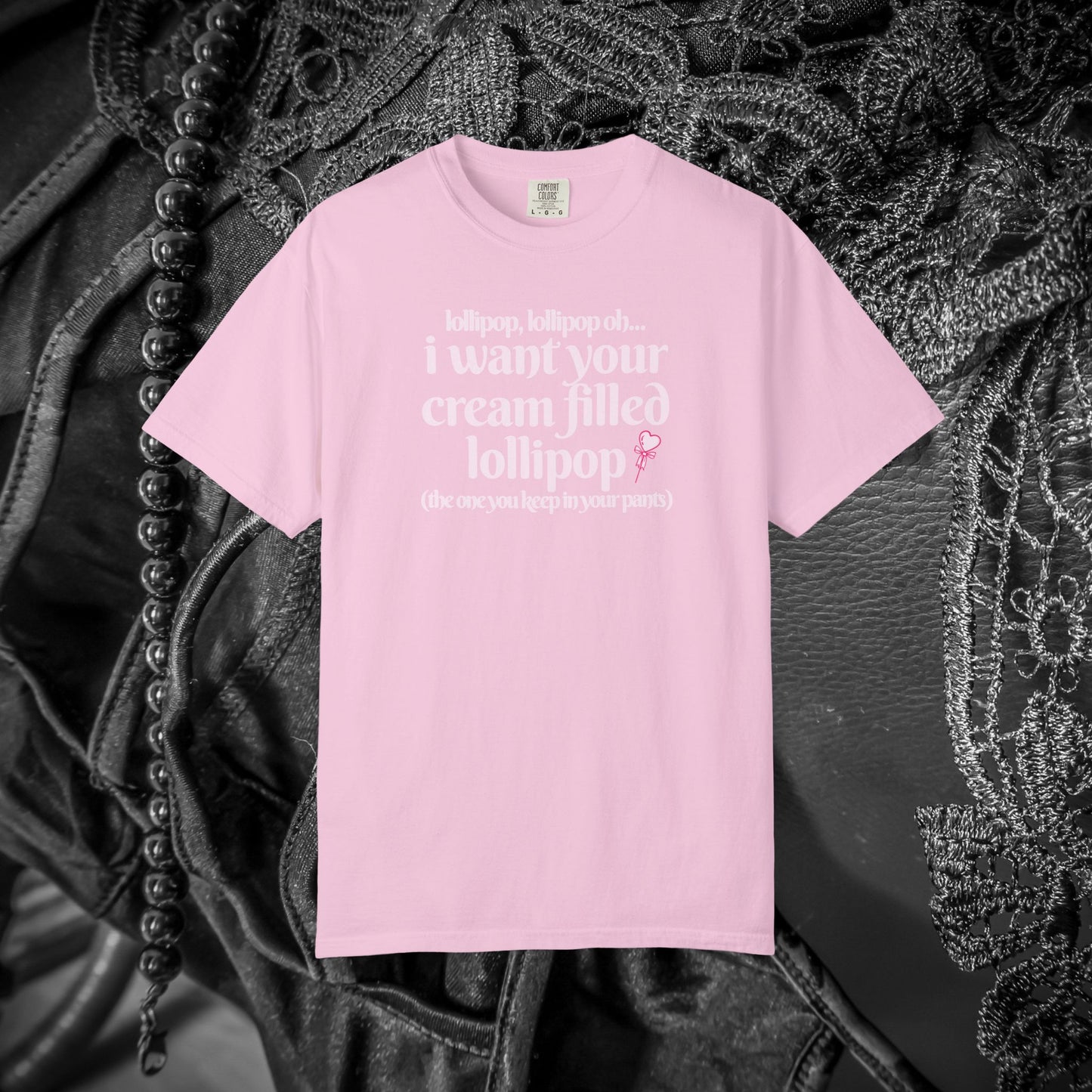 Sexually suggestive lollipop T-shirt, funny innuendo gift for hot wife, hot girl summer outfit, sexy party apparel