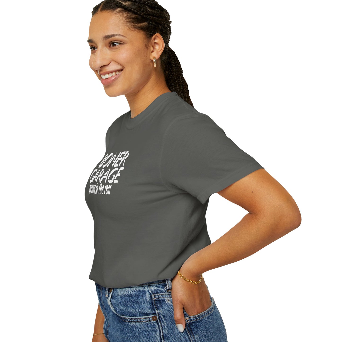 Boner Garage Parking in the Rear Naughty Women’s T-Shirt – Offensive Summer Party Tee, Funny Hot Mom Gift