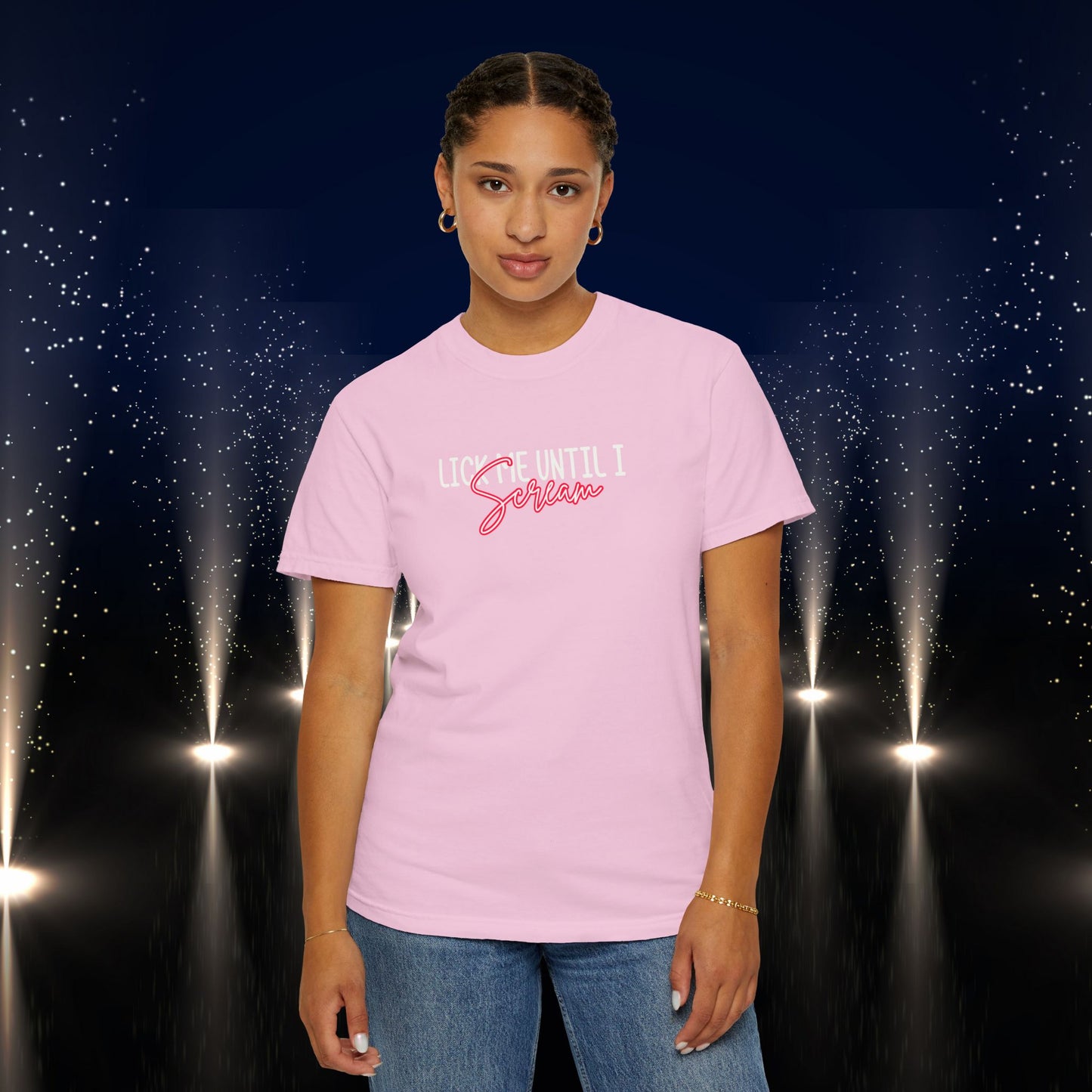 Lick Me Until I Scream Shirt – Naughty Oral Sex T-Shirt for Women, Funny Dirty Wife Tee