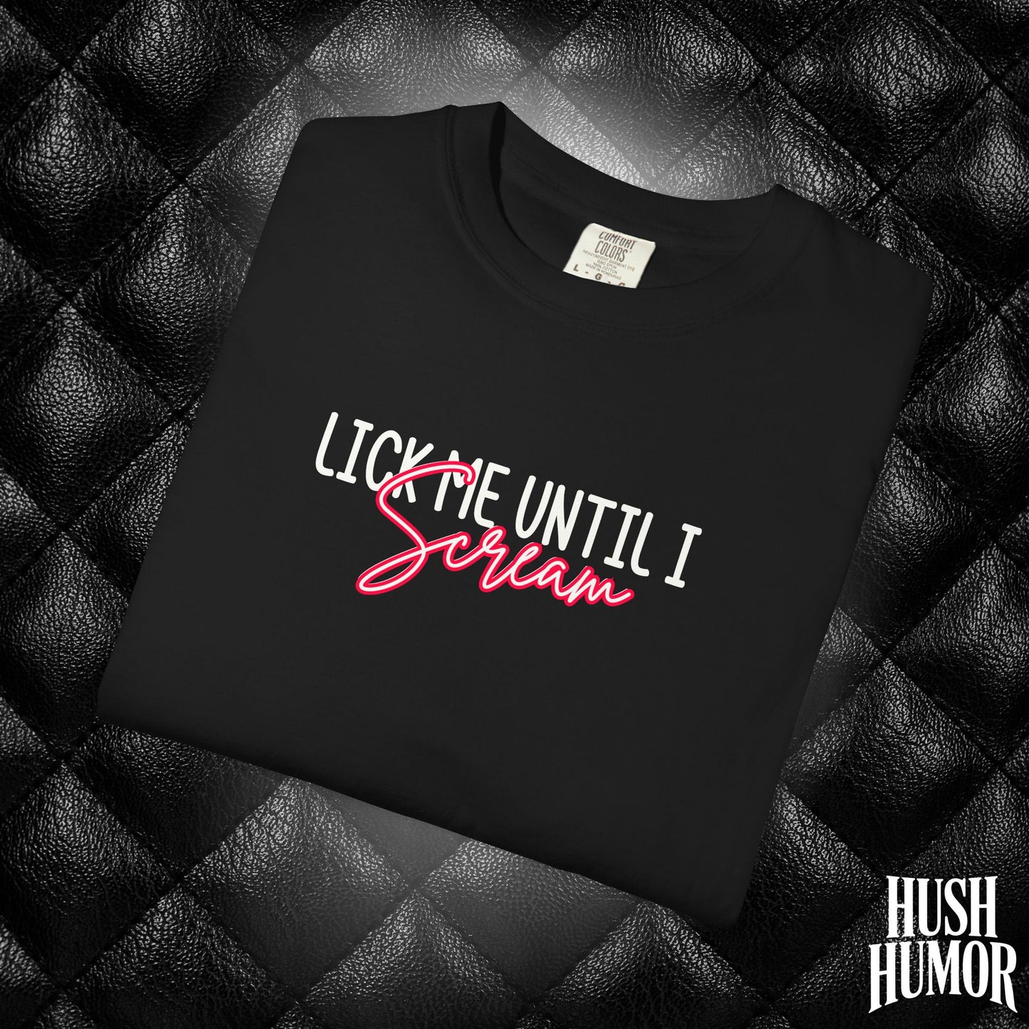 Lick Me Until I Scream Shirt – Naughty Oral Sex T-Shirt for Women, Funny Dirty Wife Tee