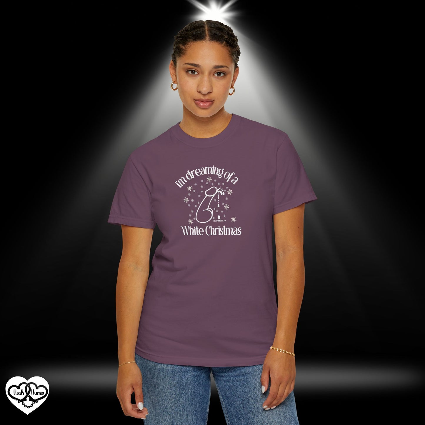 I’m Dreaming of a White Christmas Naughty Shirt – Funny Adult Xmas Tee, Sexy Holiday Party Top