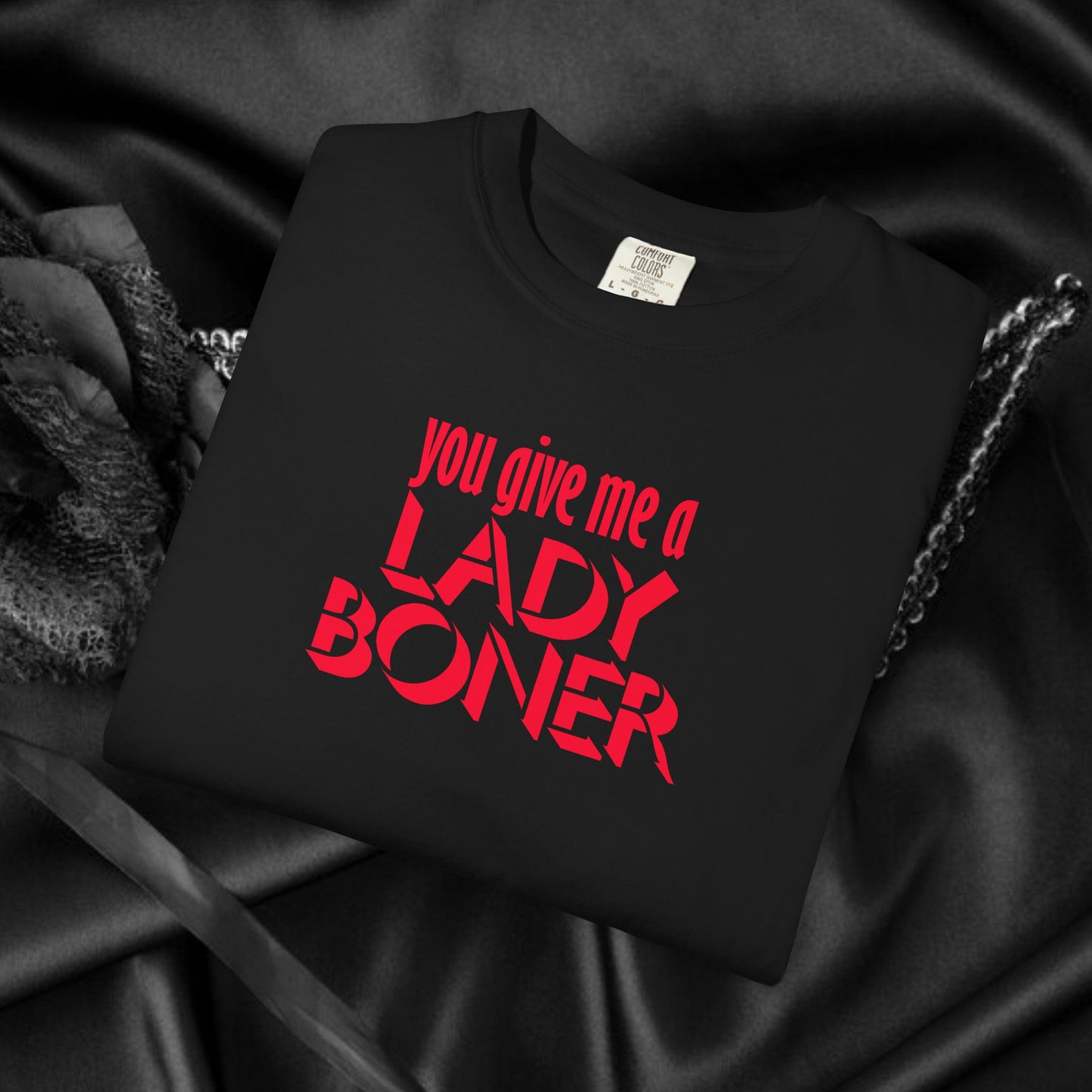 Funny Sex Shirt You Give Me a Lady Boner T-Shirt, Offensive NSFW Tee, Inappropriate Tops, Sex Party Apparel, Shocking Clothing