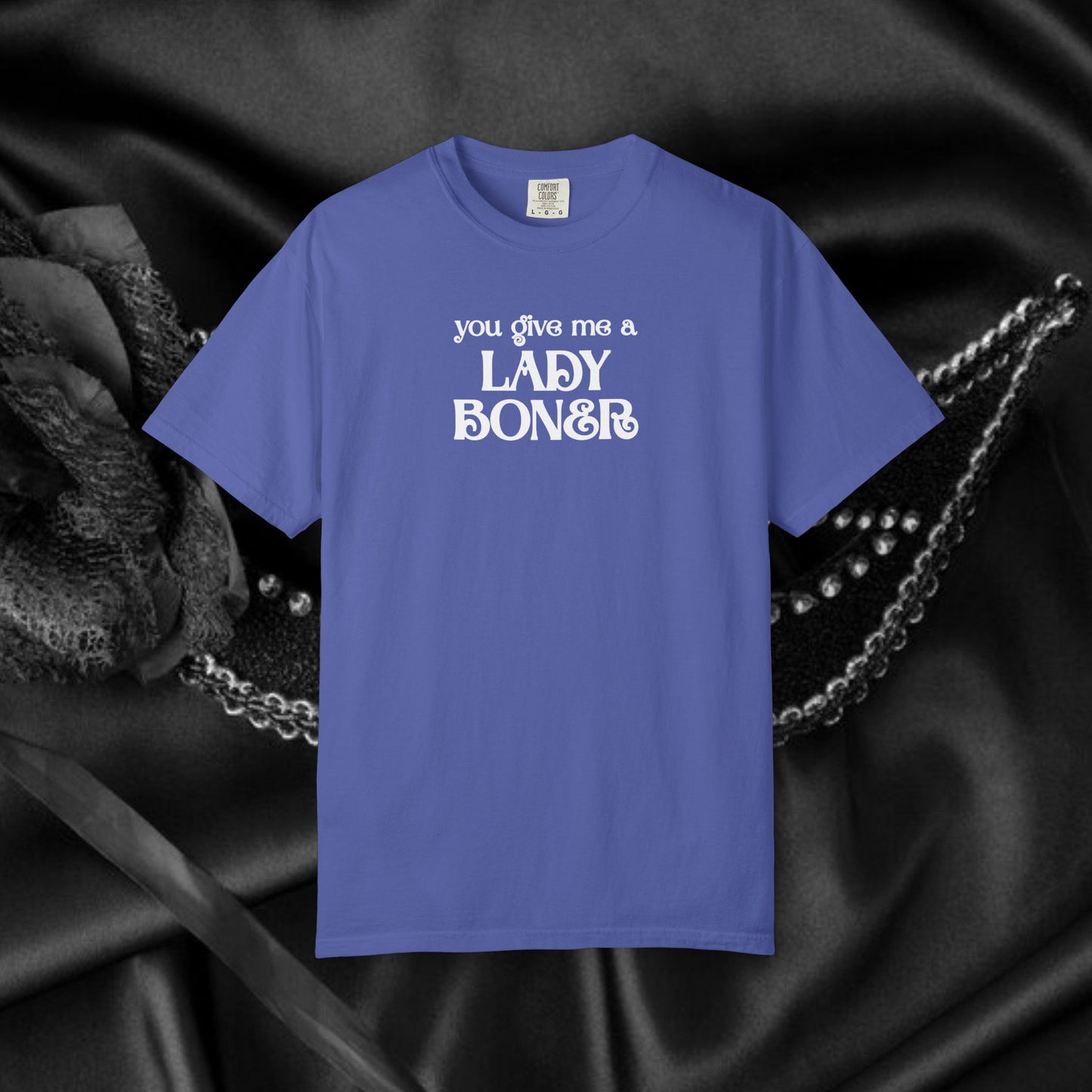 You Give Me a Lady Boner Funny Sex Shirt – Offensive NSFW Tee, Inappropriate Women’s Top, Shocking Party Apparel