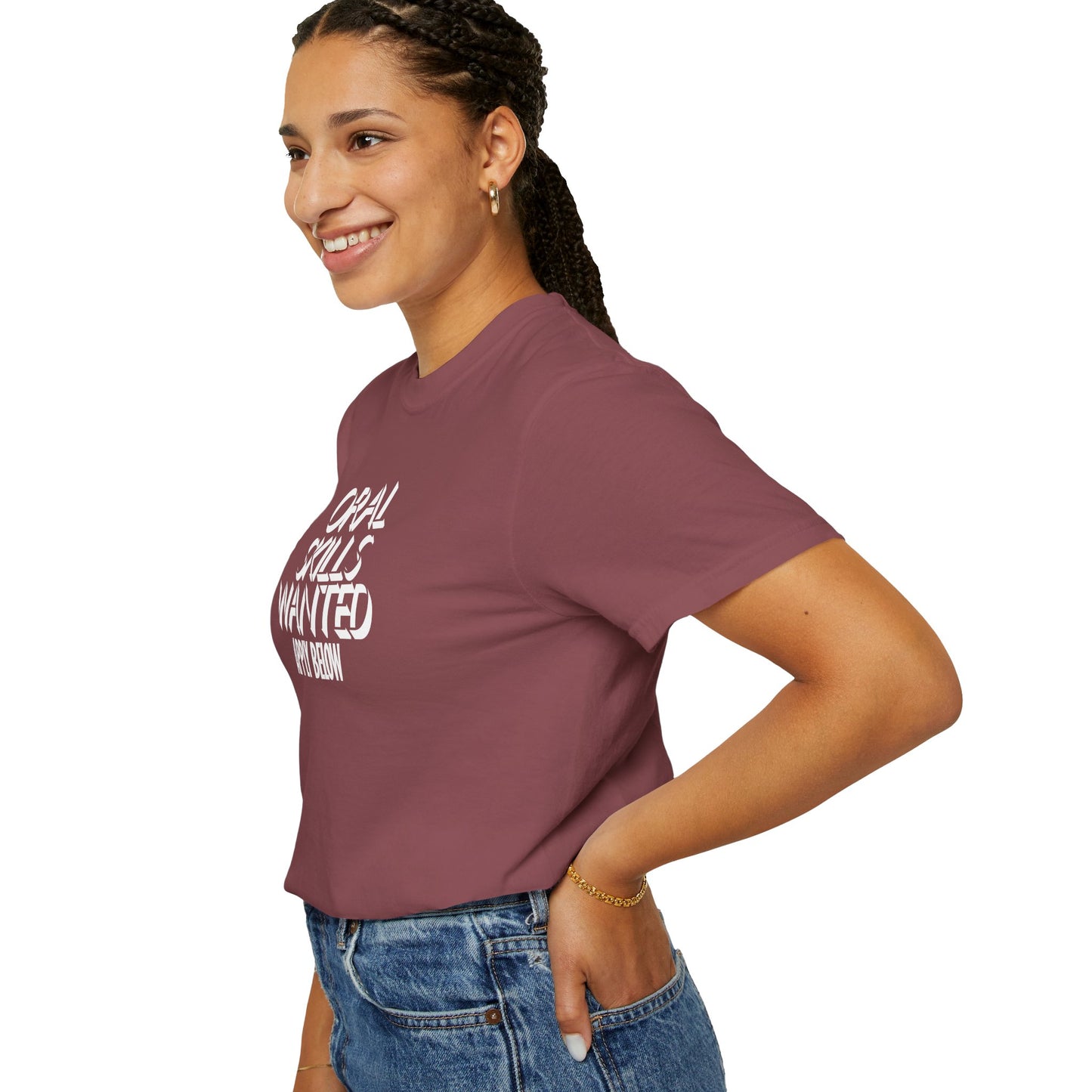Funny Graphic Tee – Oral Skills Wanted Apply Below Unisex T-Shirt, Naughty NSFW Adult Humor Gift