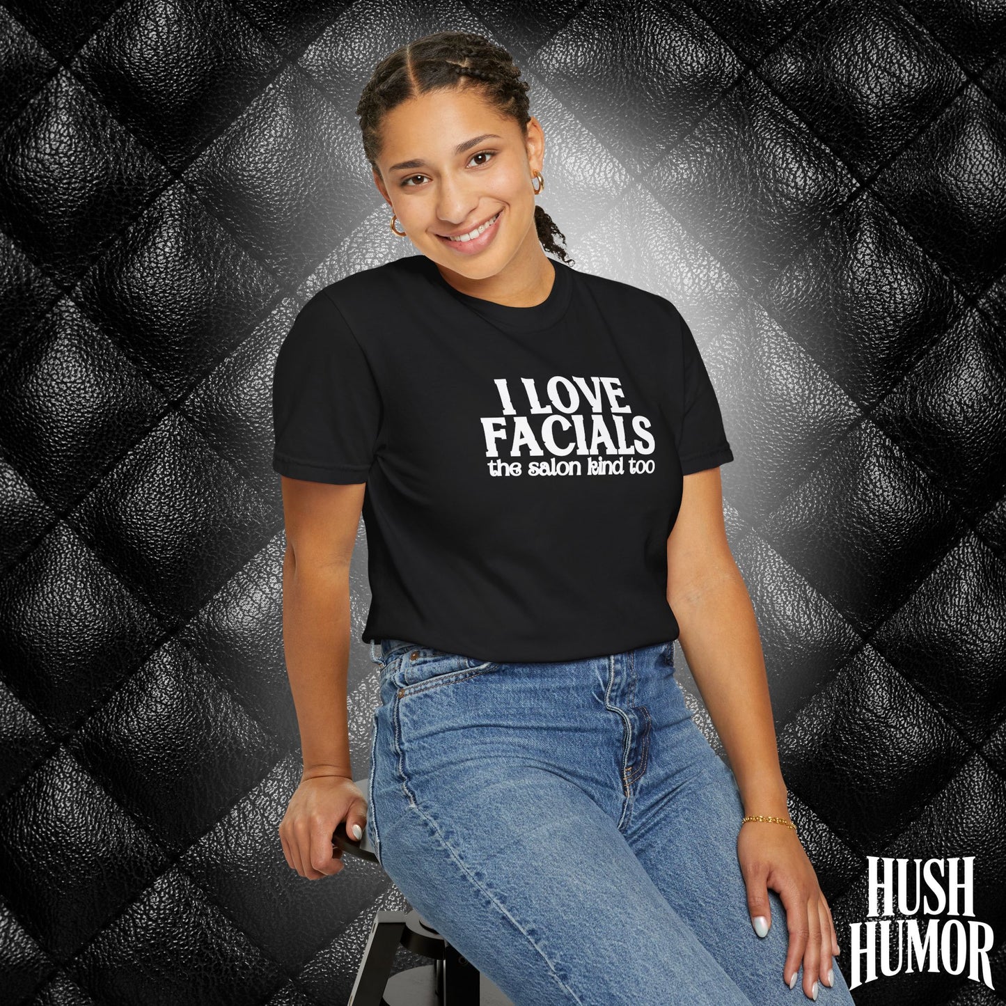 I Love Facials | Offensive Graphic Shirt for Naughty Gag Gift Exchanges