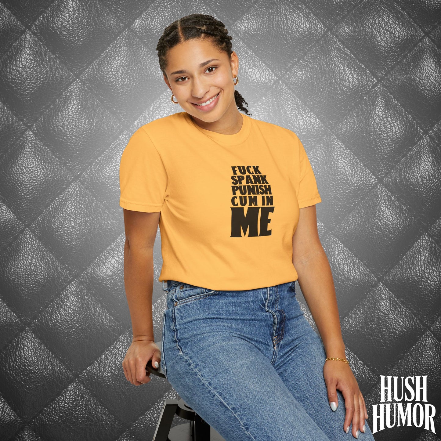 Submissive F*ck Spank Punish C*m in Me T-Shirt – Naughty Shirt for Women, Inappropriate Dirty Girl Tee, Sexy NSFW Kink Shirt