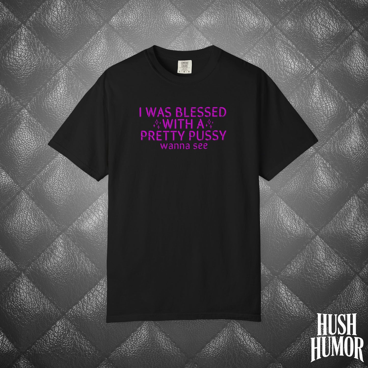 I Was Blessed With a Pretty Psssy T-Shirt – Naughty Girl Power Shirt, Dirty Wife Tee, Kink Shirt