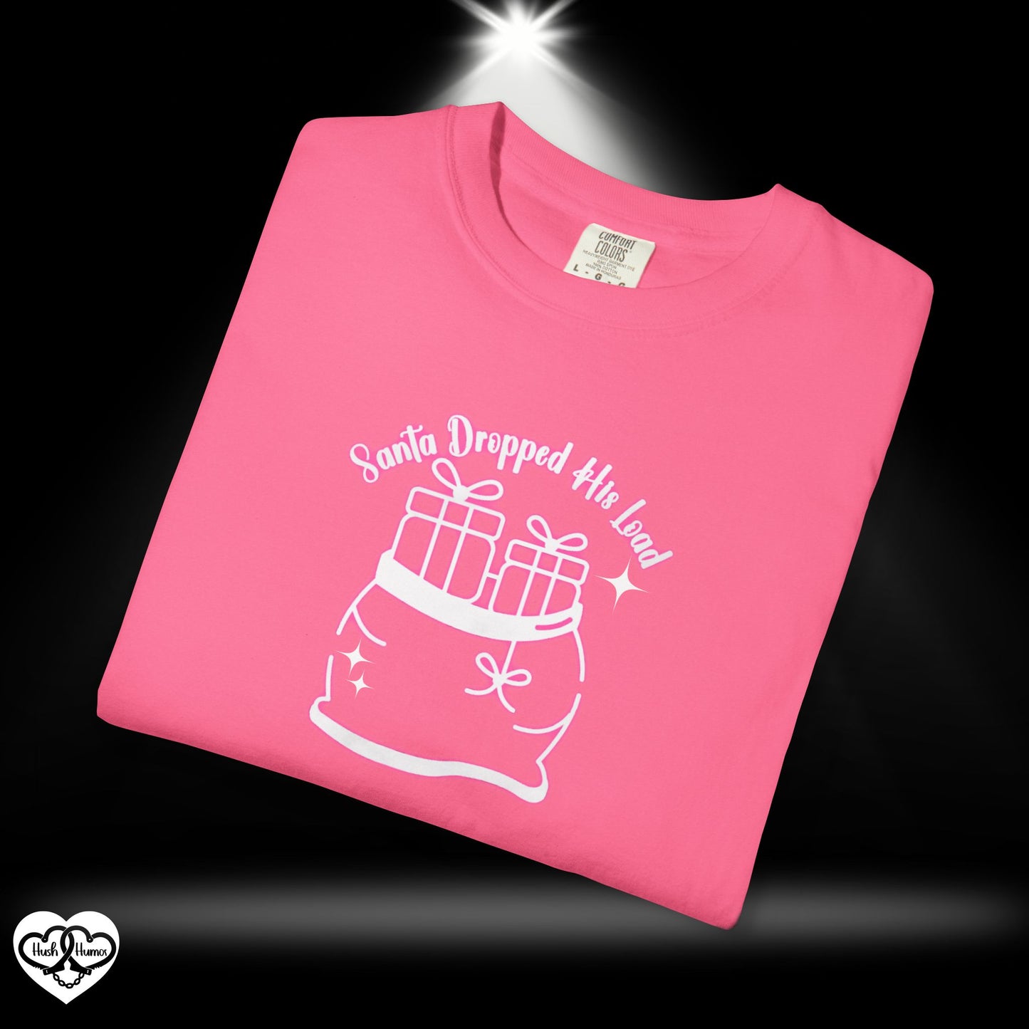Santa Dropped His Load Naughty Christmas T-Shirt – Funny Adult Xmas Tee