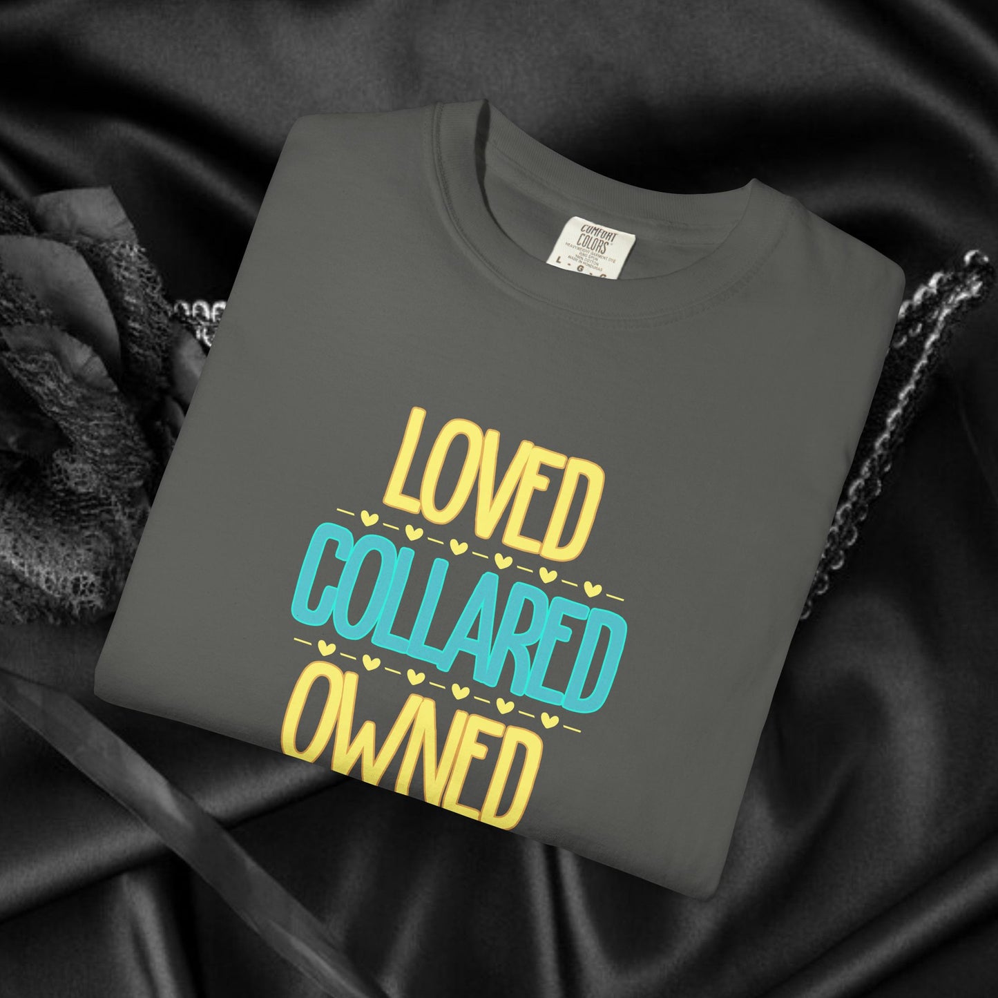 BDSM apparel Submissive tee Loved Collared Owned T-shirt, Kinky Tee