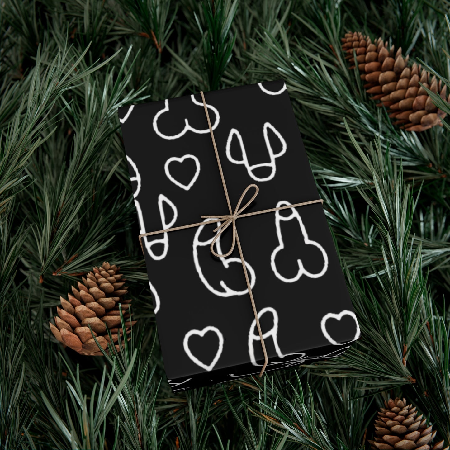 Penis Wrapping Paper – Funny Naughty NSFW D*ck Gift Wrap, Adult Humor Gag Gift Paper