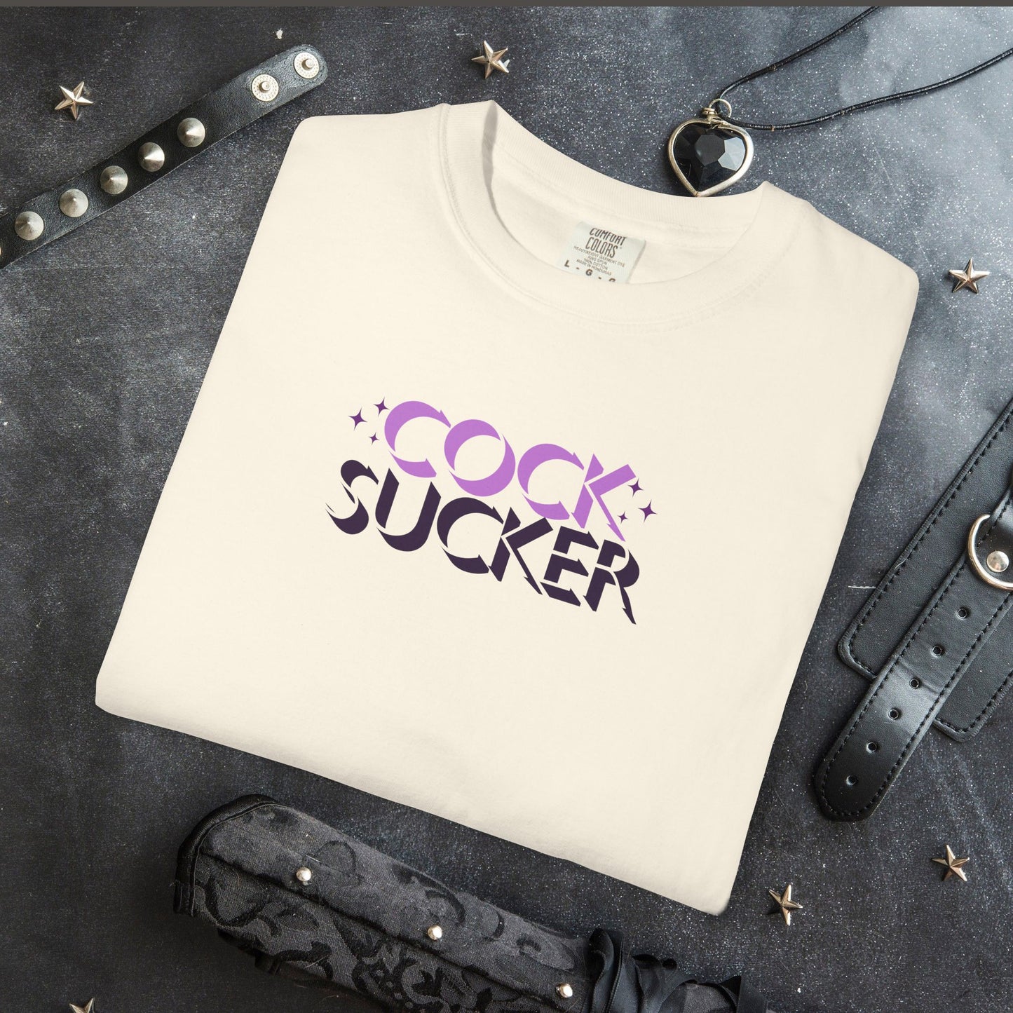 Naughty Girl Sex T-Shirt – Sexy Offensive Ladies Comfort Colors C0ck Sucker Tee, Hot Wife NSFW Shirt