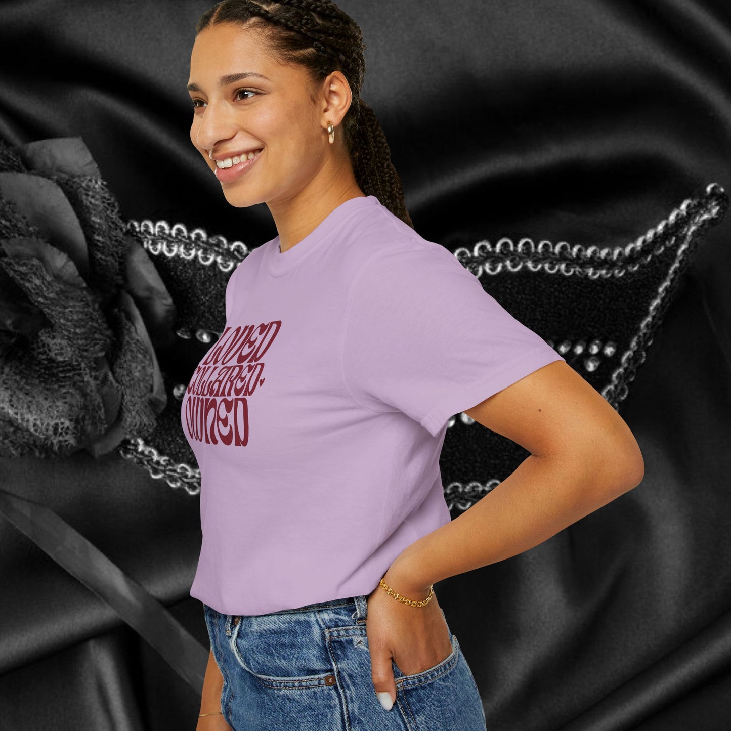 Loved Collared Owned Submissive T-shirt, BDSM themed Kinky Tee, Submissive Wife Gift, BDSM Apparel
