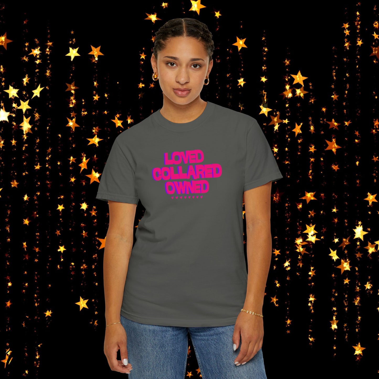 Loved Collared Owned Submissive T-Shirt – Unisex Kinky Tee, Submissive Wife Gift, Dominant Lover Gift, BDSM Apparel