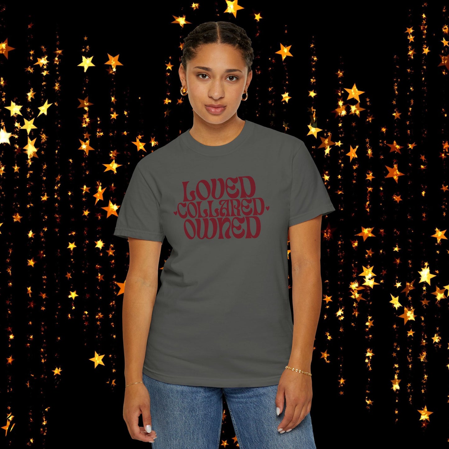 Loved Collared Owned Submissive T-shirt, BDSM themed Kinky Tee, Submissive Wife Gift, BDSM Apparel