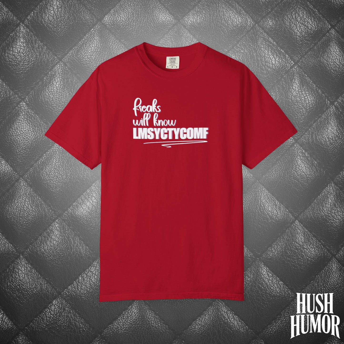 Only Freaks Will Know LMSYCTYCOMF T-Shirt – Dirty Comfort Colors Shirt, Sexy Wife Gift, Inappropriate Summer Party Tee, NSFW Trendy Graphic Shirt