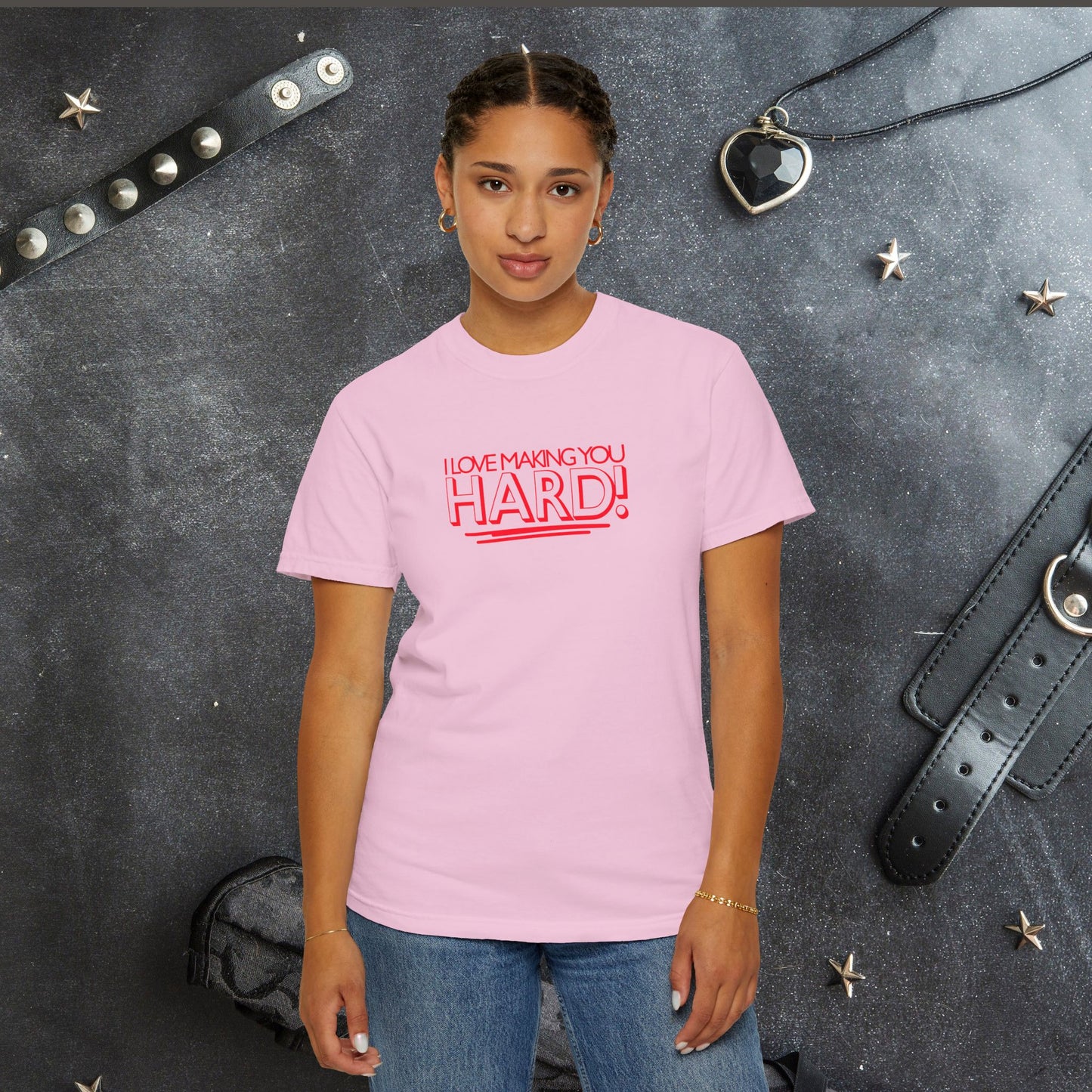 I Love Making You Hard Naughty Girl Sexy T-Shirt, Hot Wife nsfw top, Inappropriate but Fun Summer Apparel