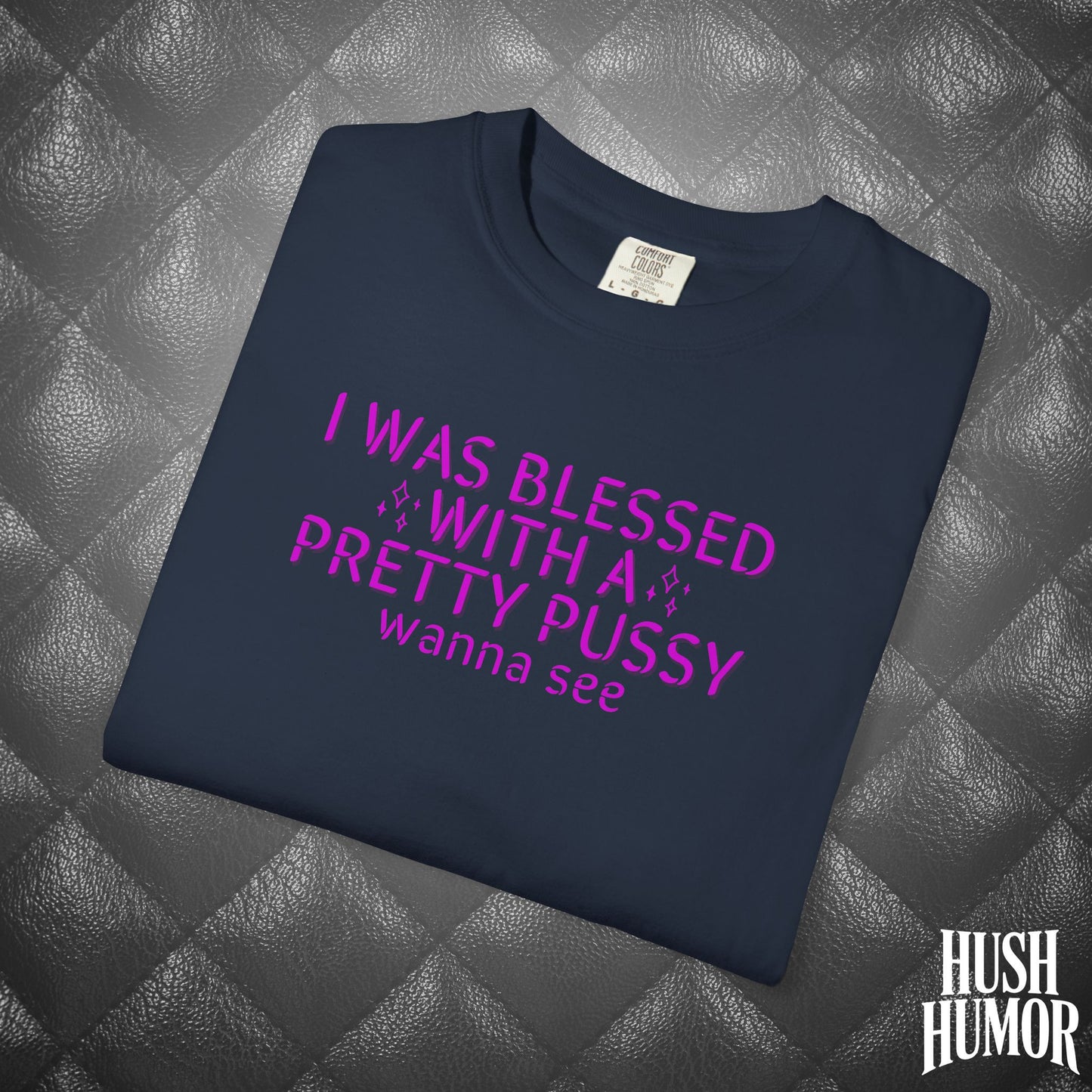I Was Blessed With a Pretty Psssy T-Shirt – Naughty Girl Power Shirt, Dirty Wife Tee, Kink Shirt