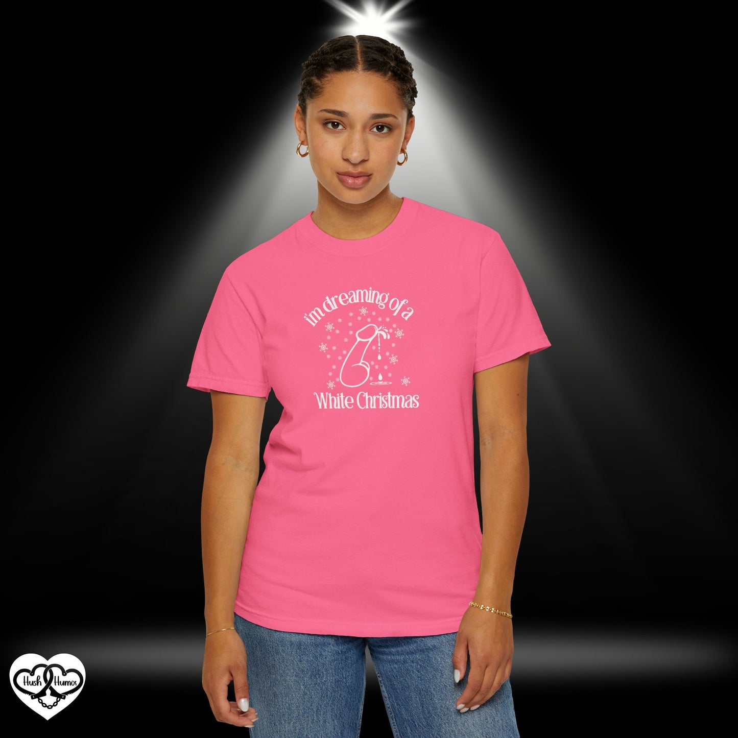 I’m Dreaming of a White Christmas Naughty Shirt – Funny Adult Xmas Tee, Sexy Holiday Party Top