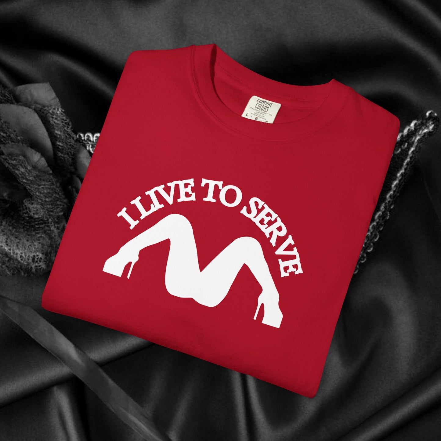 I Live to Serve Shirt – Dom Approved Submissive Tee for Kinky Play