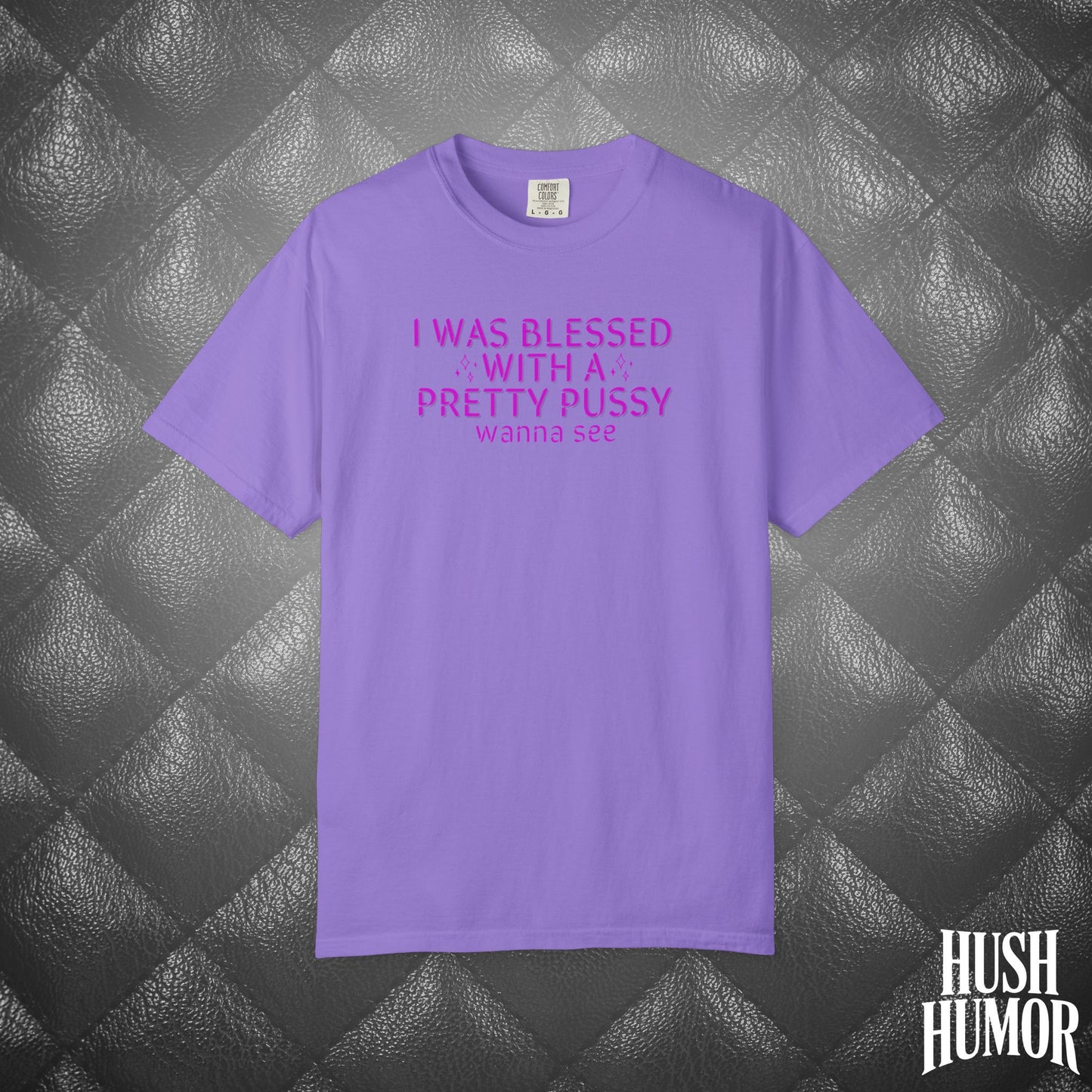 I Was Blessed With a Pretty Psssy T-Shirt – Naughty Girl Power Shirt, Dirty Wife Tee, Kink Shirt