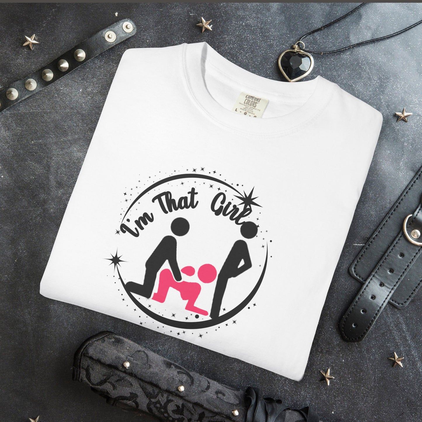 Funny Threesome Tee – Naughty Women’s Adult Humor T-Shirt, Sassy Offensive Meme Top, I’m That Girl Summer Party Shirt