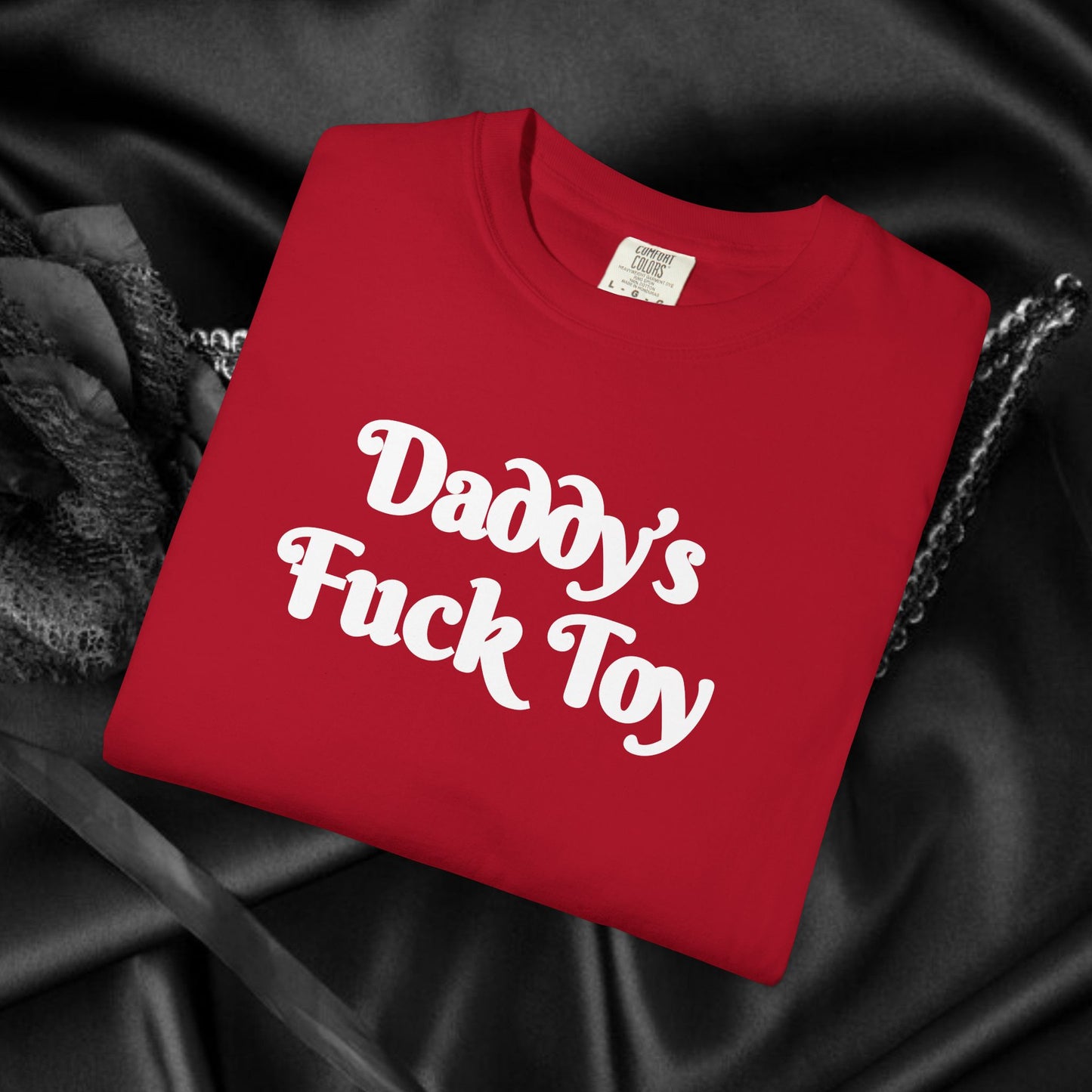 Daddy’s F*ck Toy Shirt – Kinky Submissive Apparel for Women, Hot Wife Sex Party Tee, Risqué Adult Shirt, NSFW Trendy BDSM Clothing