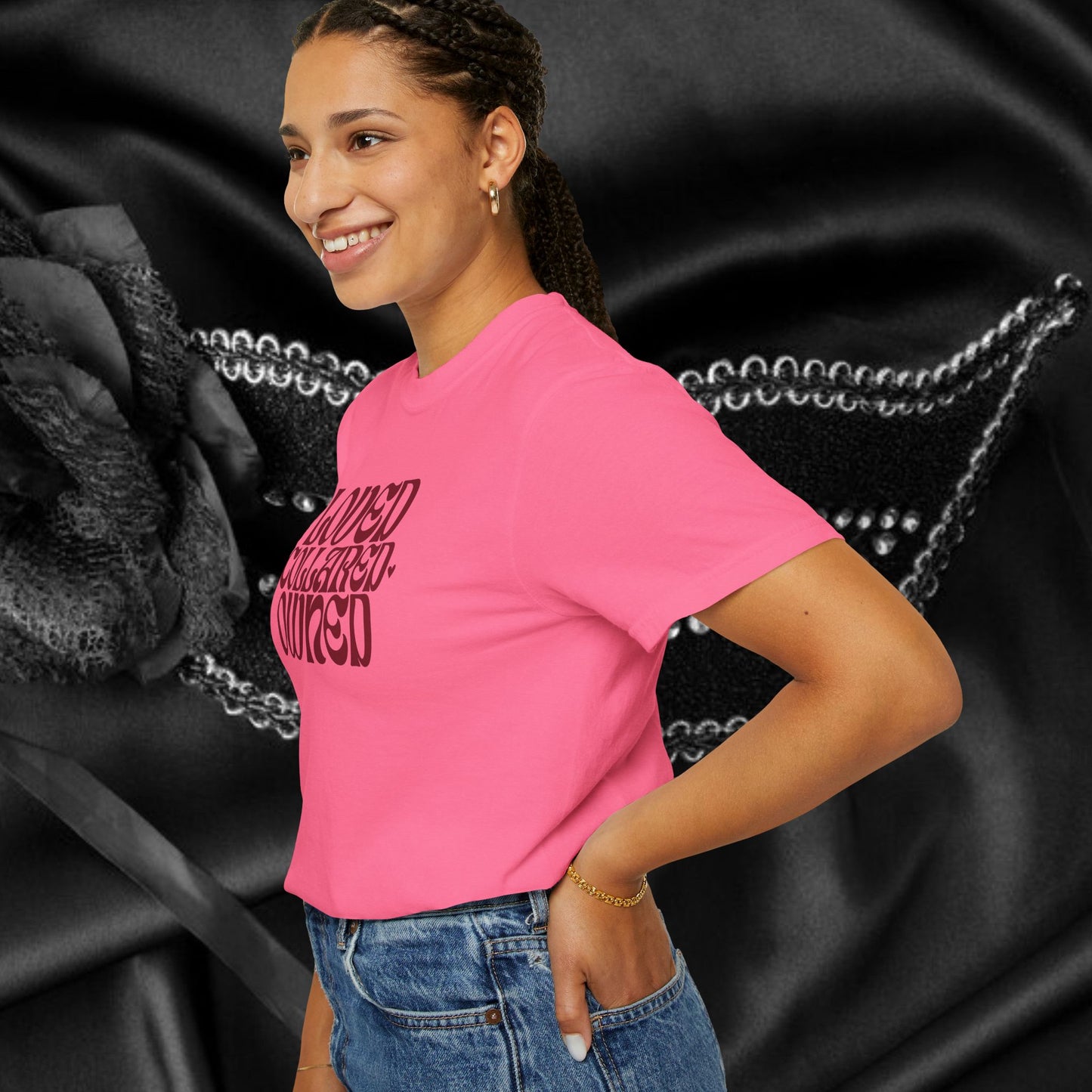 Loved Collared Owned Submissive T-shirt, BDSM themed Kinky Tee, Submissive Wife Gift, BDSM Apparel