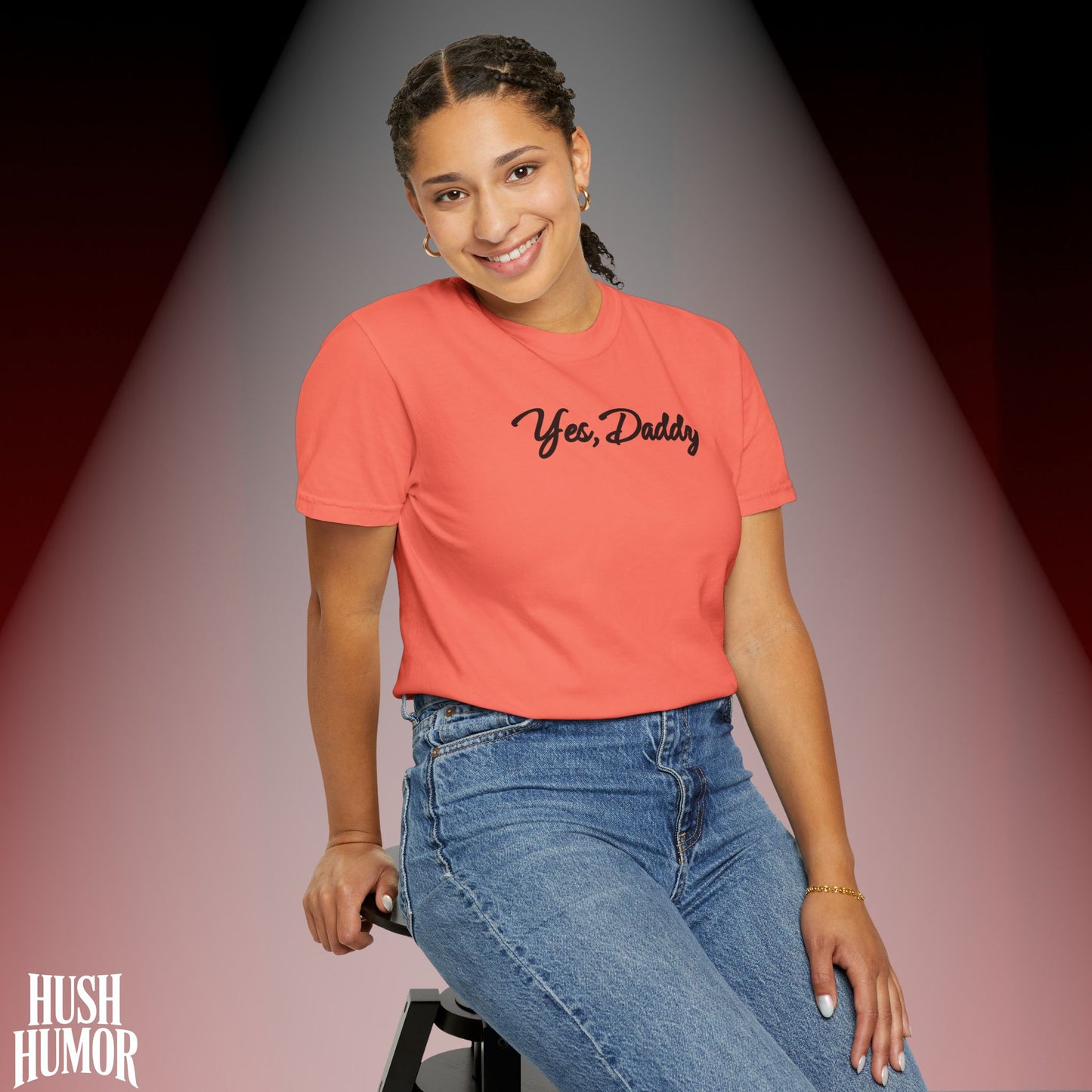 Yes Daddy Shirt – Submissive Wife T-Shirt, Naughty BDSM Graphic Tee for Women, NSFW Dirty Sex Shirt, Offensive Inappropriate Couple Party Shirt