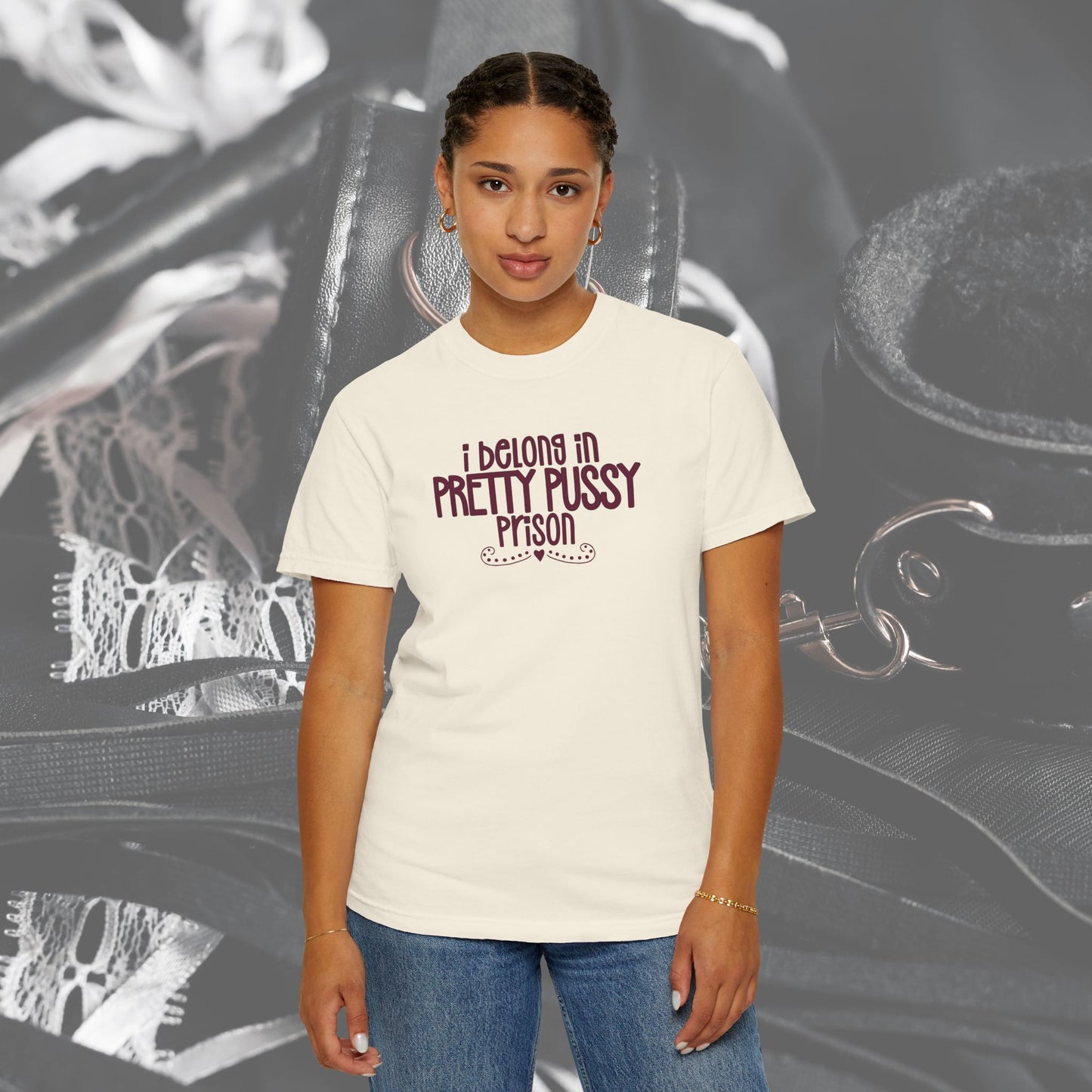 Pretty P*ssy Prison, Funny Adult T-shirt, Offensive Ladies Shirt, Unisex