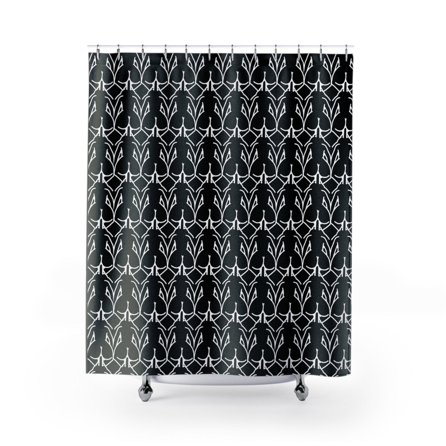 Sexy Sex POV Shower Curtain, Black & White Naughty Bathroom Decor, Modern Funny Design, Adult Humor Gift, Unique Couples Home Decoration,