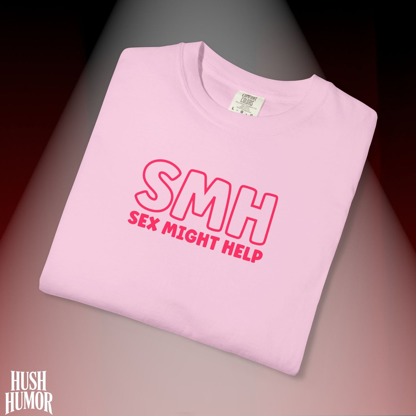 SMH Sex Might Help T-Shirt | Funny Comfort Colors Bold Statement Tee | Inappropriate Concert Shirt for Naughty Women | Festival Summer Top