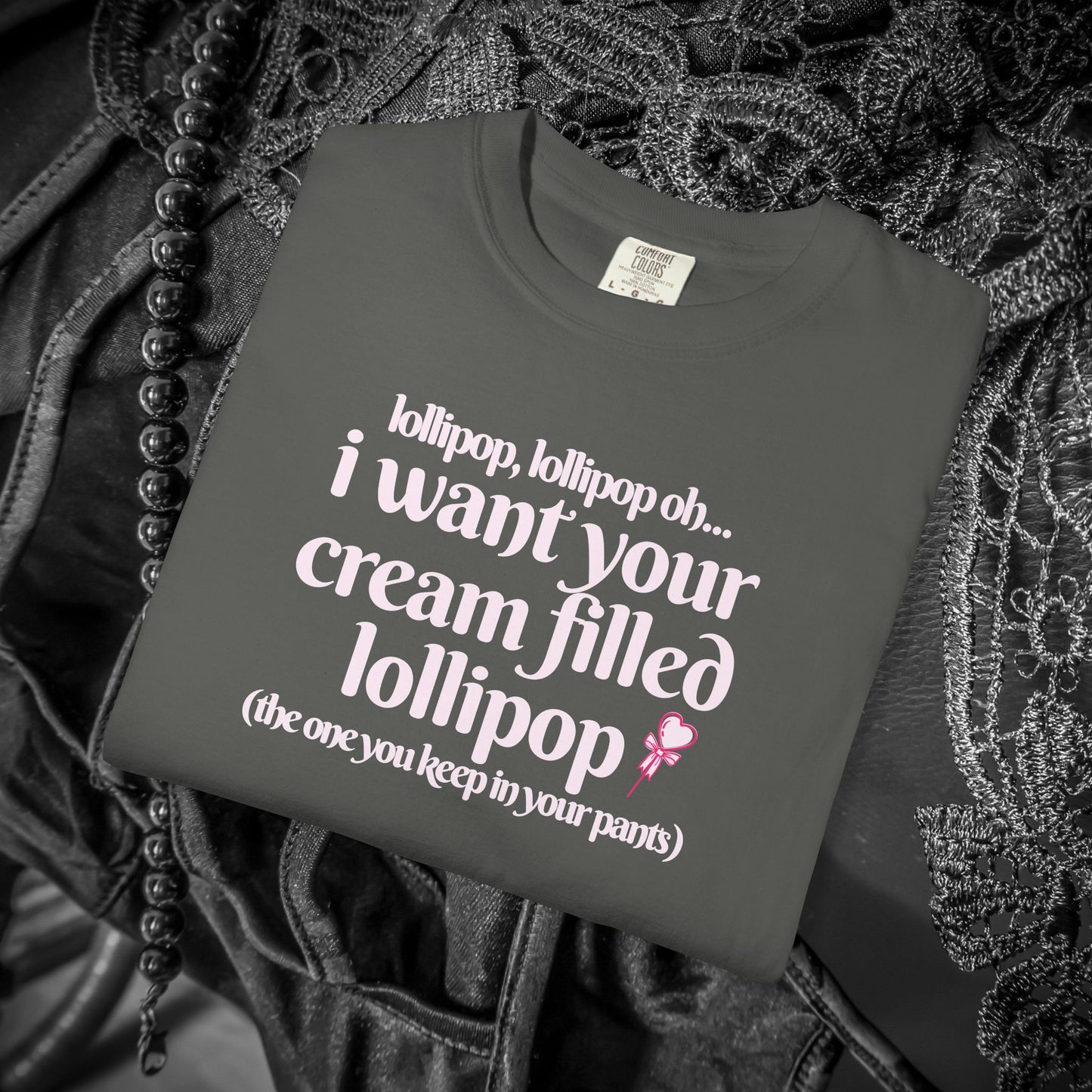Sexually suggestive lollipop T-shirt, funny innuendo gift for hot wife, hot girl summer outfit, sexy party apparel