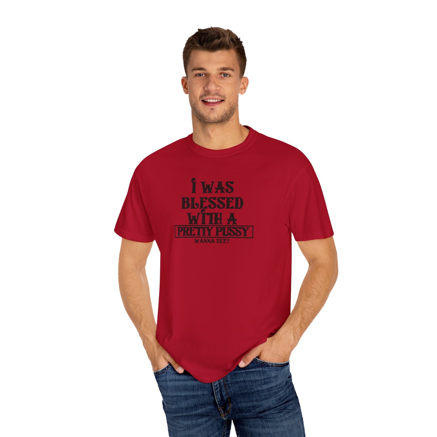 I Was Blessed With a Pretty Psssy Shirt – Naughty FEMdom BDSM Dom Sub Tee for Wife