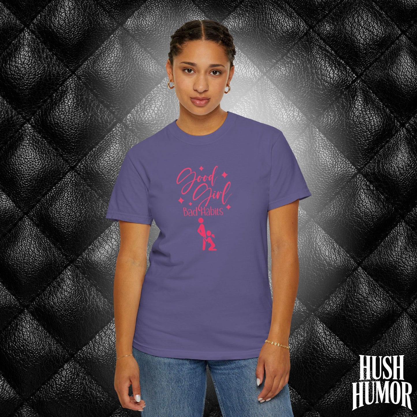 Good Girl Bad Habits Shirt – Funny Oral Sex Graphic Tee for Naughty Wife