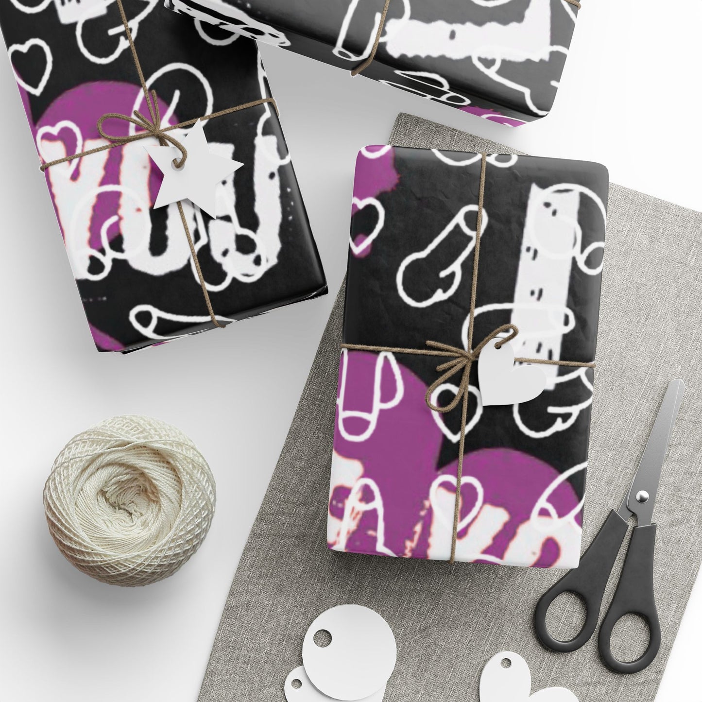 Penis wrapping paper, for Kinky Adult gifts, Dirty d*ck Gift Wrap, Special Occasion Wrapping paper