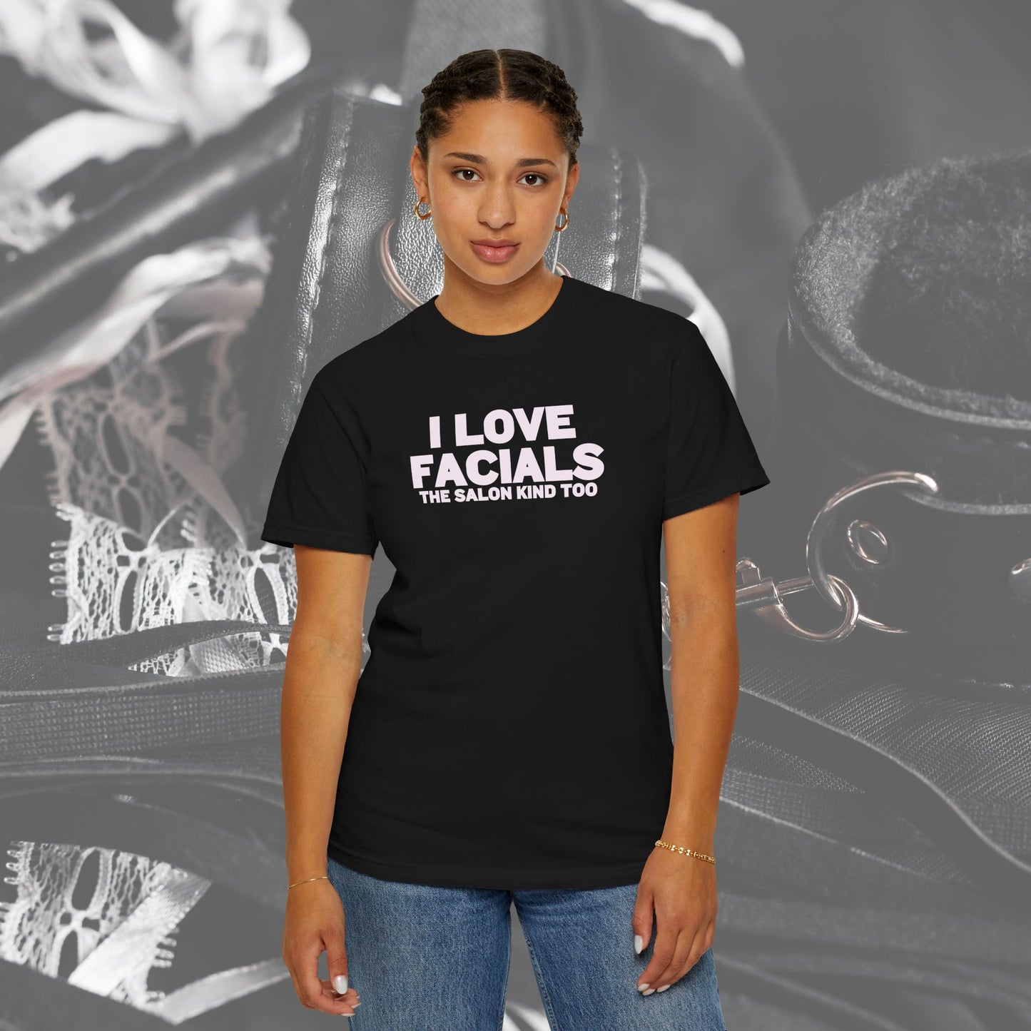 I Love Facials Funny Tee, Female Dom Blow Job Shirt, NSFW Inappropriate, Offensive Shirt, Female